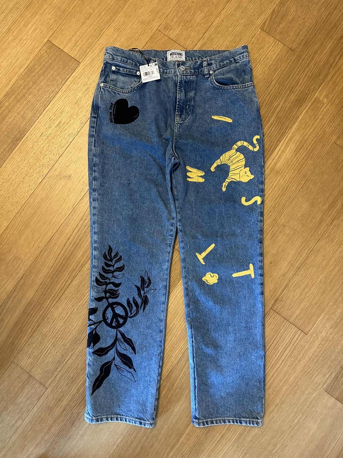 Moschino MOSCHINO JEANS mid-rise straight-leg jeans Size 32" / US 10 / IT 46 - 1 Thumbnail