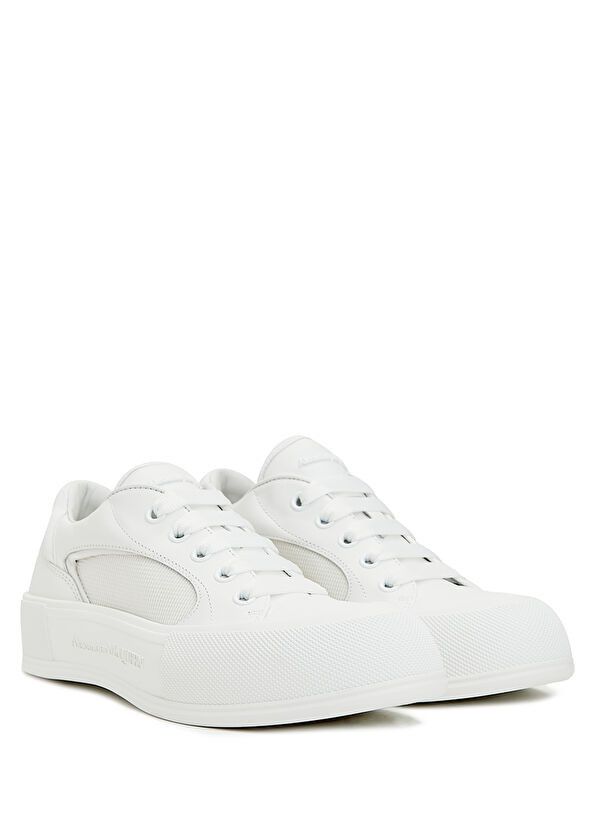 Alexander McQueen o1y0225 Low-Top Sneakers in White Size US 7 / IT 37 - 2 Thumbnail