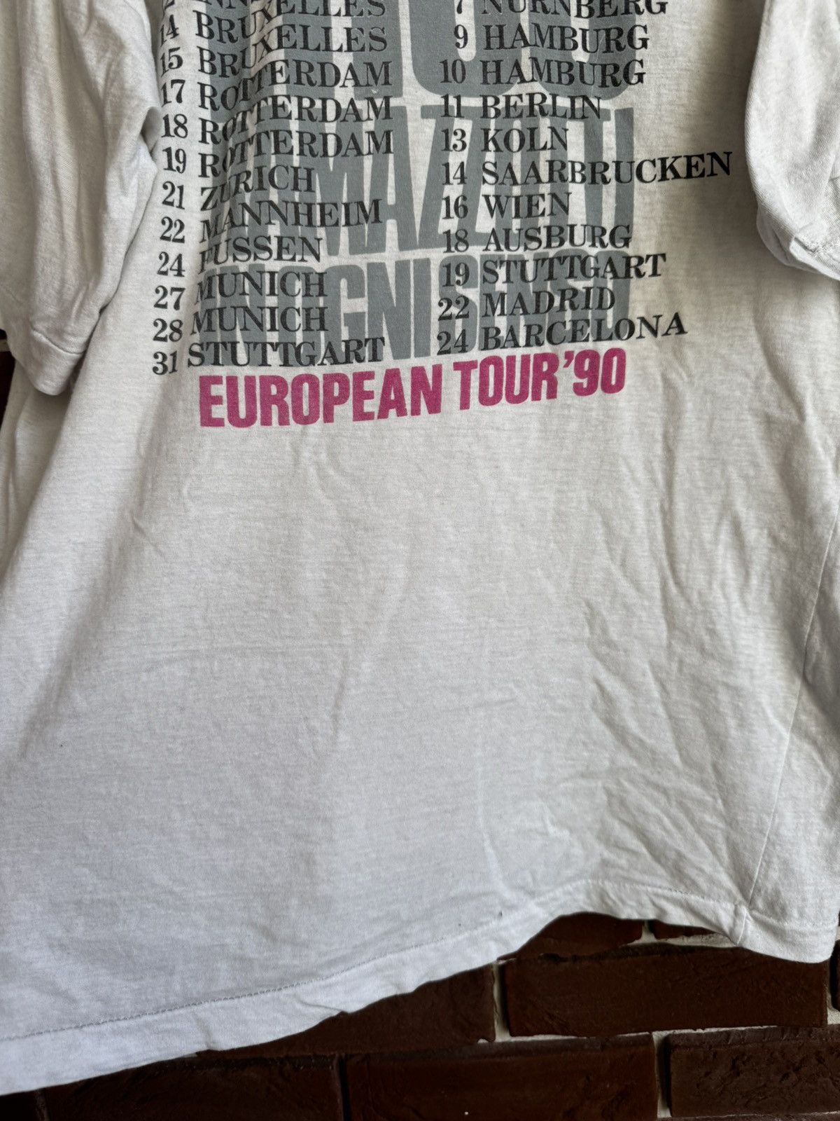 Band Tees Vintage 90s Eros Ramazzotti World Tour Pop Singer Italy Band Size US L / EU 52-54 / 3 - 8 Thumbnail