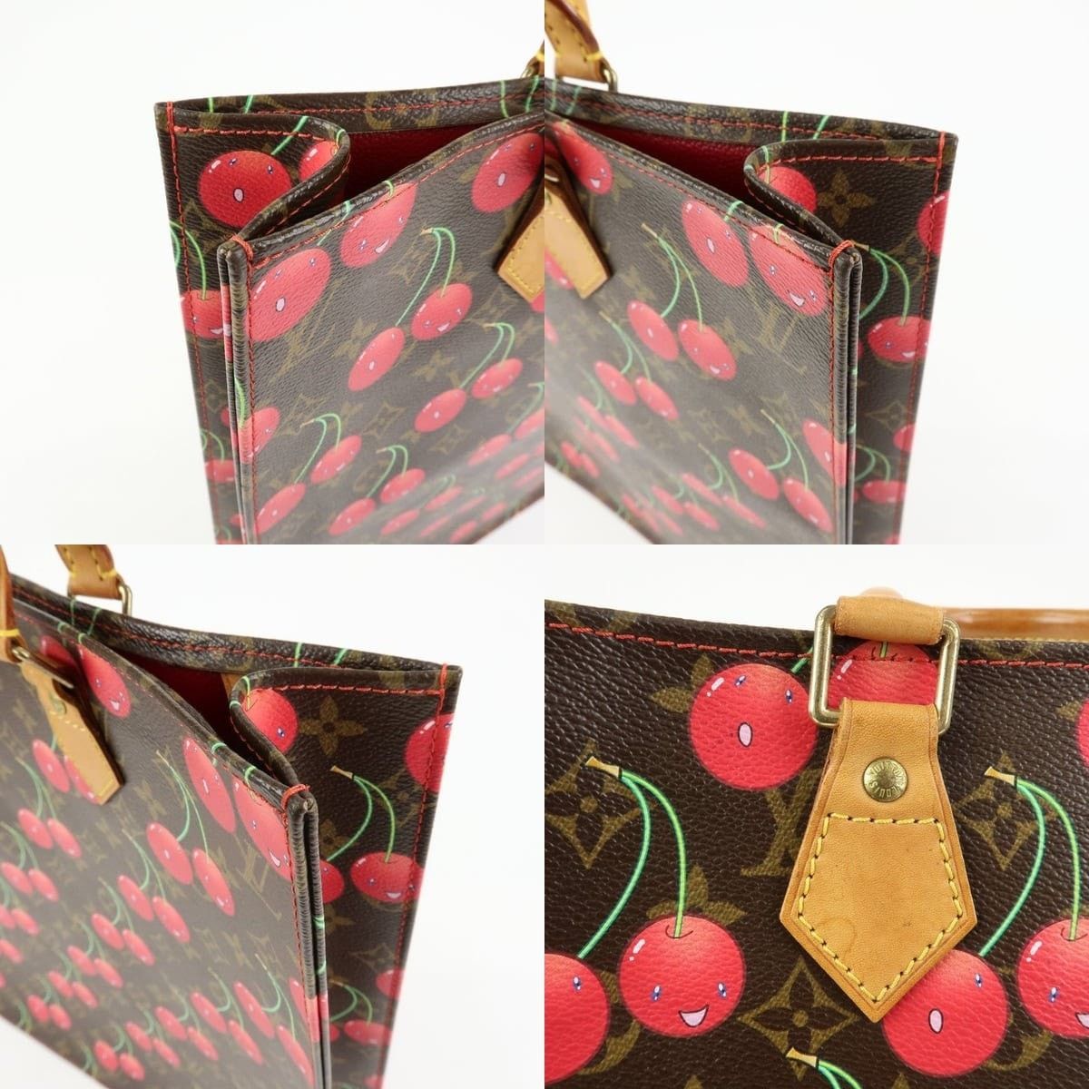 Louis Vuitton Louis Vuitton Monogram Cherry Sac Plat Tote Coated Canvas Size ONE SIZE - 6 Thumbnail