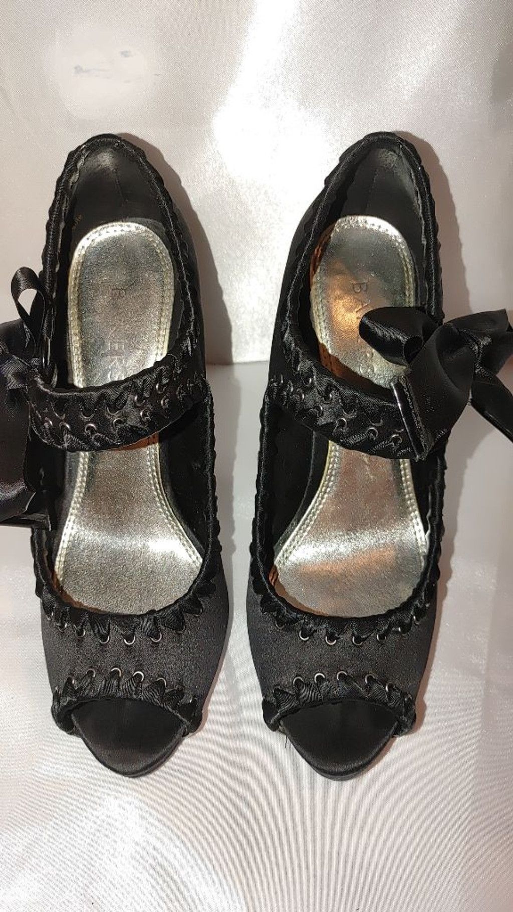 Ted Baker Bakers Geneva Satin Corset Heels Size 8M Size US 8 / IT 38 - 6 Thumbnail