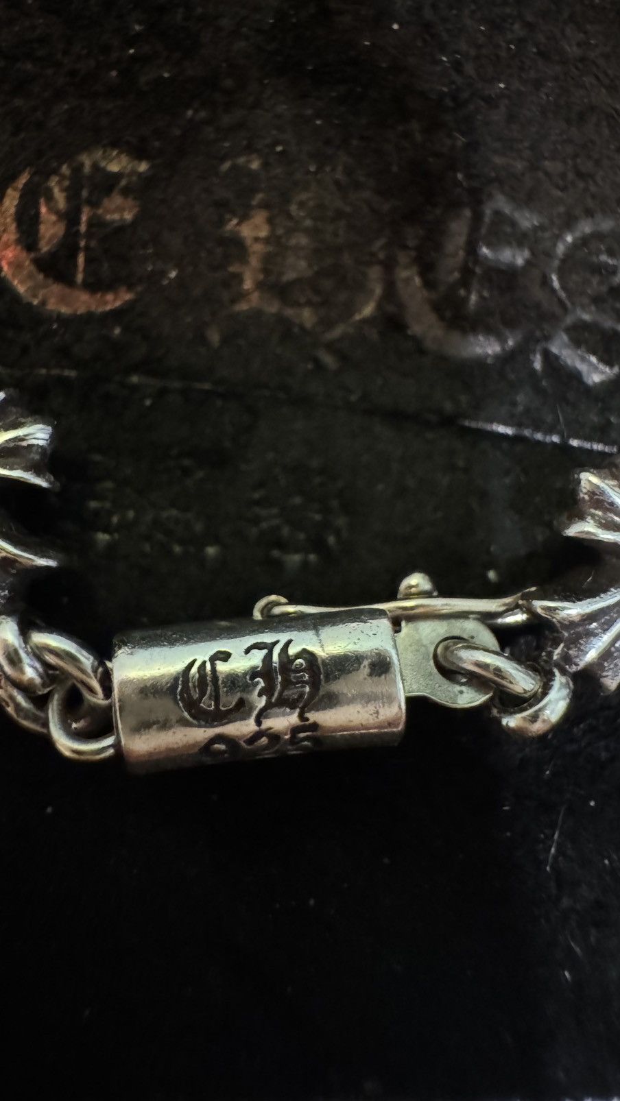 Chrome Hearts Pink Sapphire Tiny E Bracelet *RARE* Size ONE SIZE - 6 Thumbnail