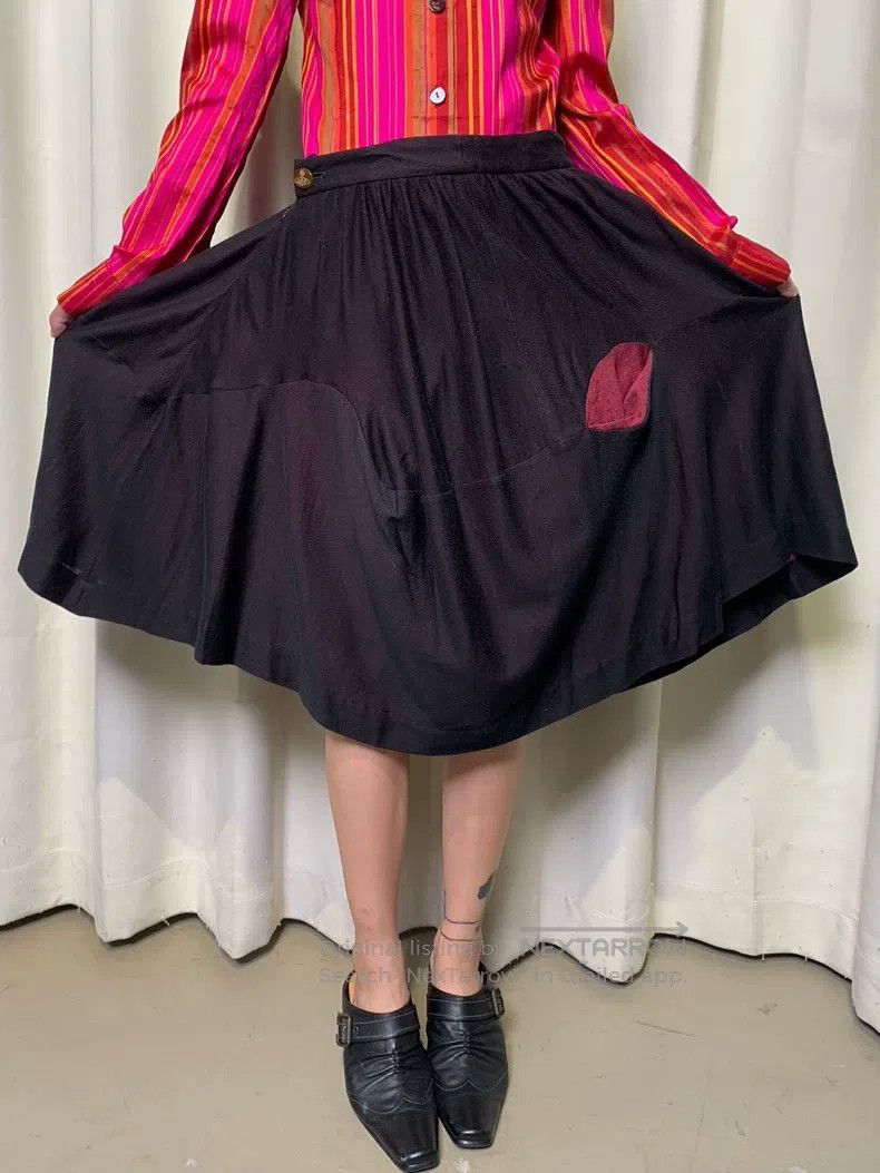 Vivienne Westwood Vivienne Westwood size 2 Vintage Red and Black Witch Pocket Size 25" / US 0 / IT 36 - 1 Thumbnail