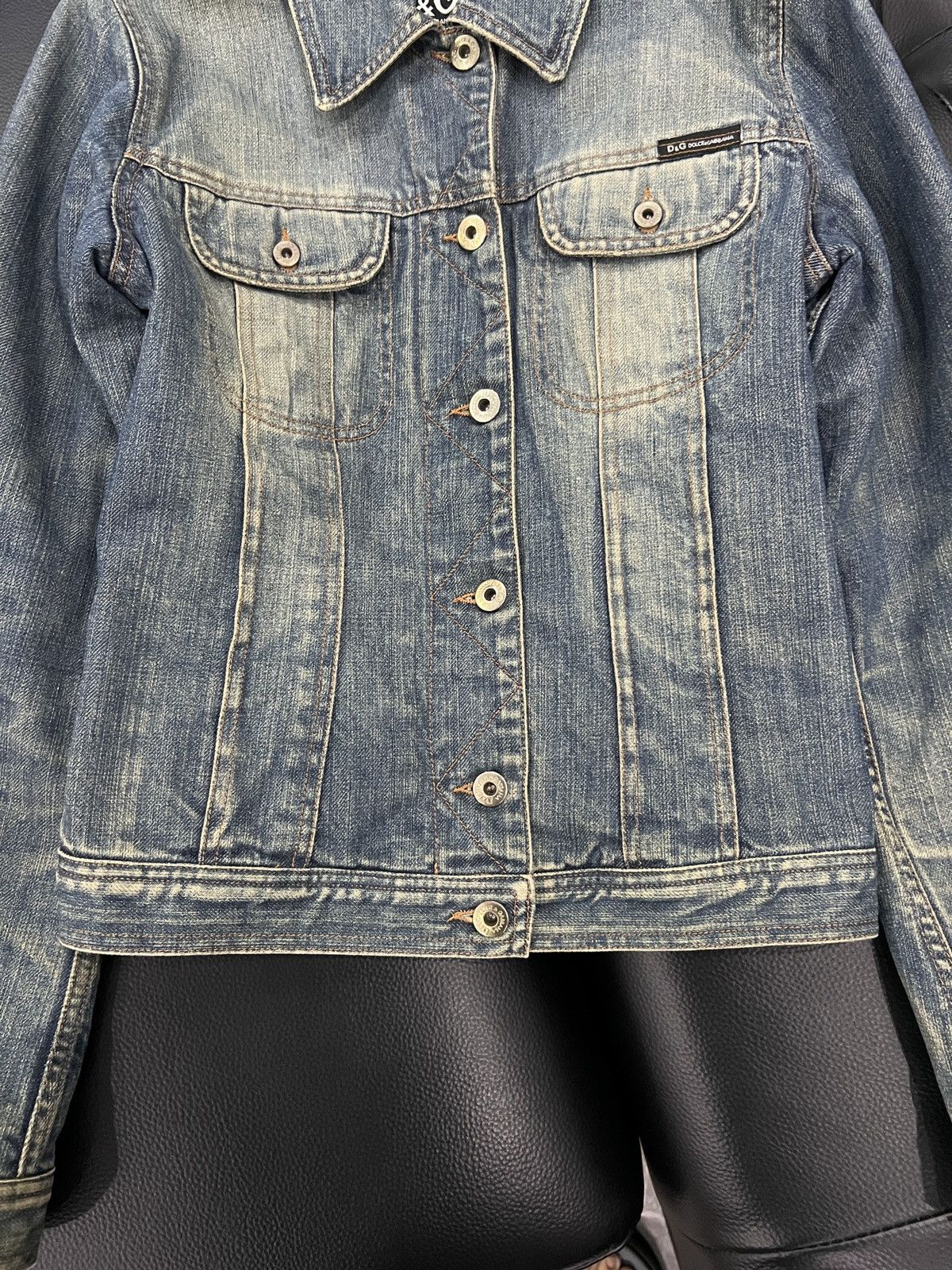 Dolce & Gabbana Dolce & Gabbana D&G 2004 Leopard Lined Denim Jacket Size US XS / EU 42 / 0 - 6 Thumbnail