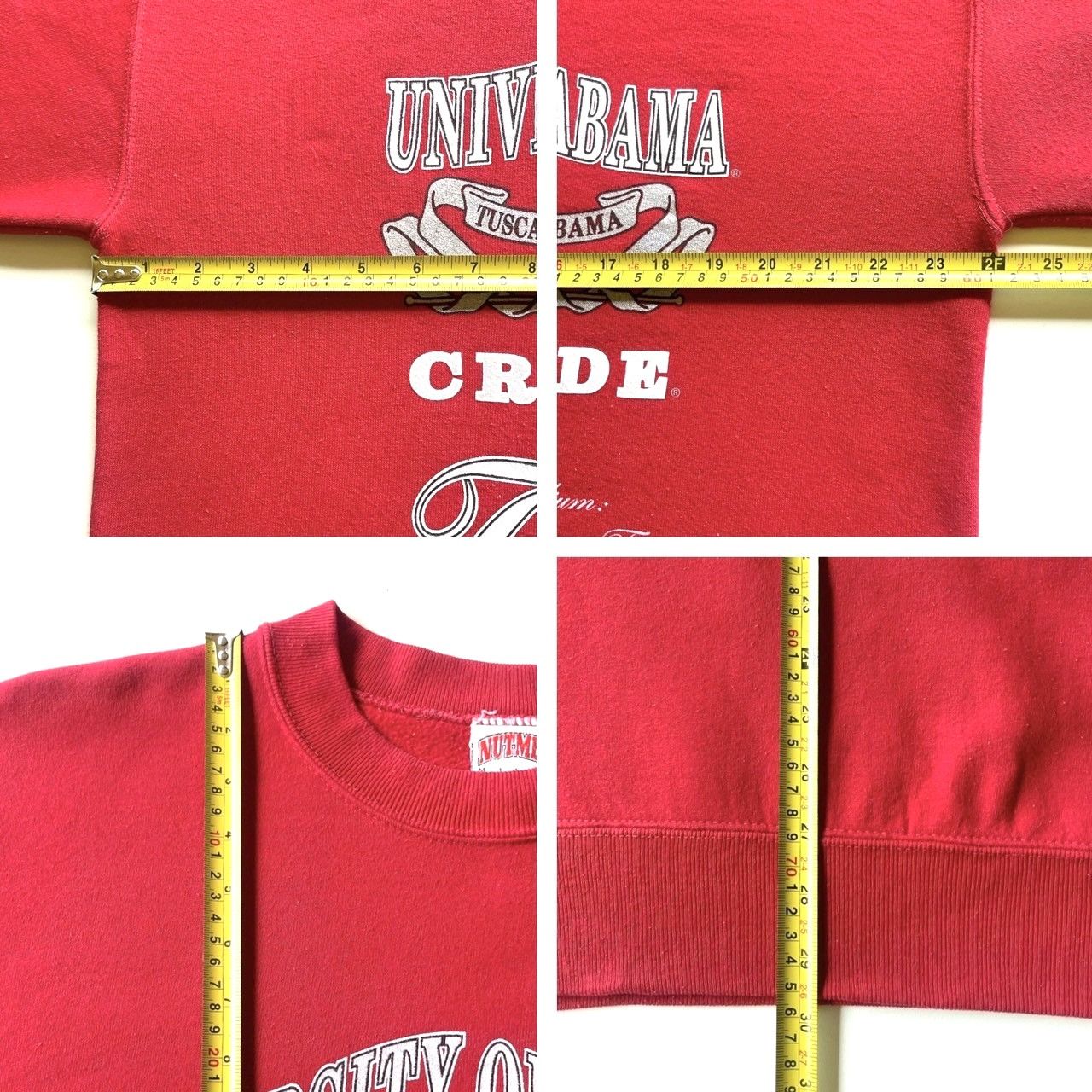 Nutmeg × Vintage Vintage 90s Alabama Crimson Tide NCAA sweatshirt/ XL Size US XL / EU 56 / 4 - 9 Thumbnail