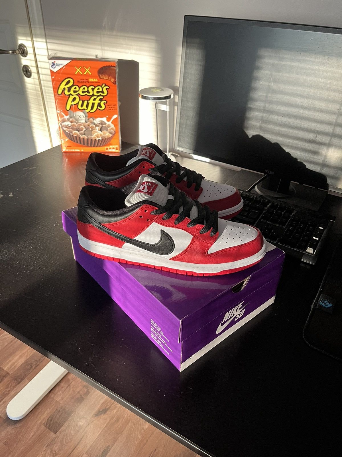 image of Nike Sb Dunk J-Pack Chicago Shoes in Red, Men's (Size 11.5)