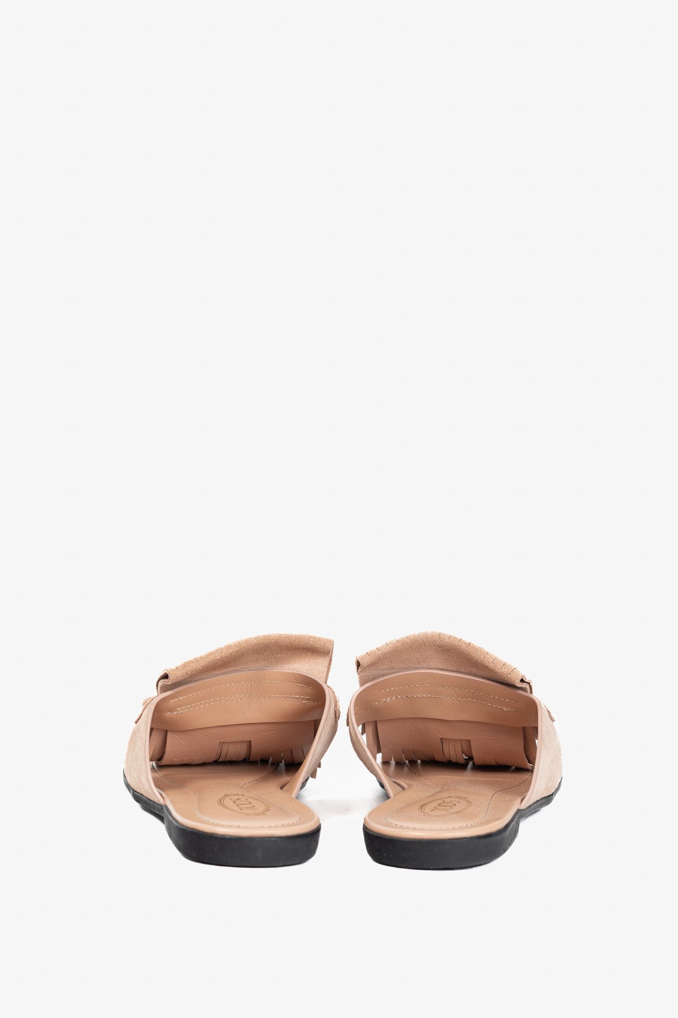 Tod's Tod's Sand Gomma Fringed Tassel Flat Thong Sandals Size US 7.5 / IT 37.5 - 4 Thumbnail