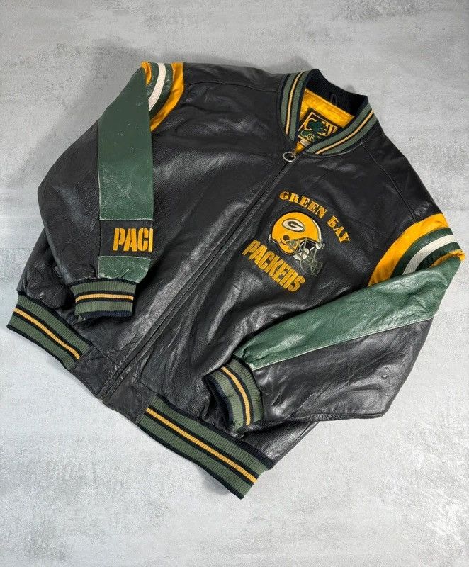 NFL Green Bay Packers NFL Leather Jacket Size US XL / EU 56 / 4 - 2 Thumbnail