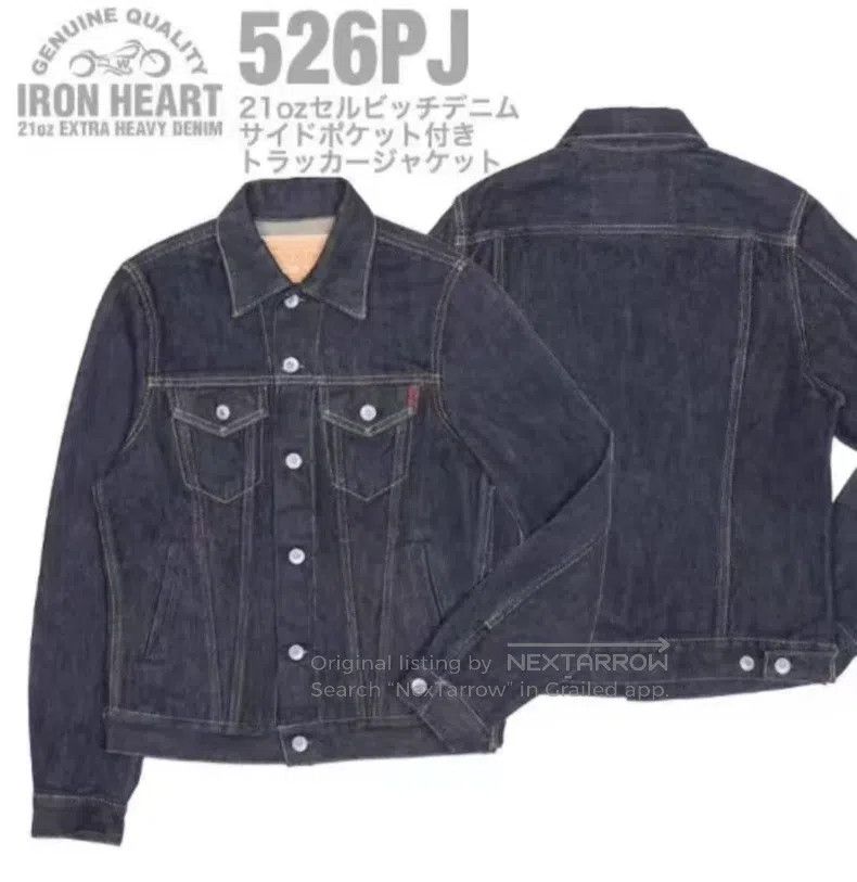 Iron Heart Iron Heart Indigo denim three-generation classic jacket Size US XL / EU 56 / 4 - 1 Thumbnail