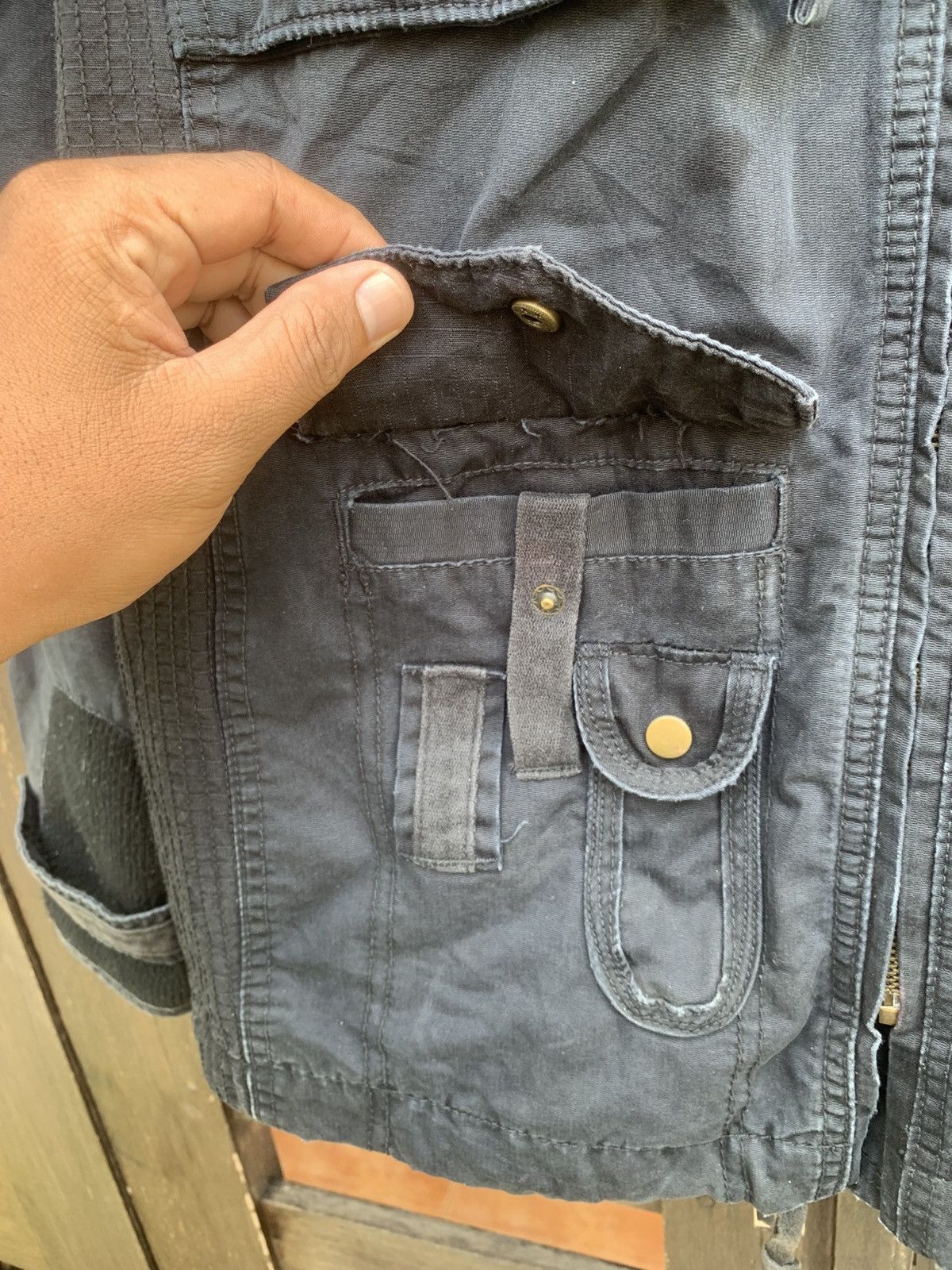 Ma+ Japanese Raw Washed Utility Multi Pocket Jacket Size US XL / EU 56 / 4 - 8 Thumbnail