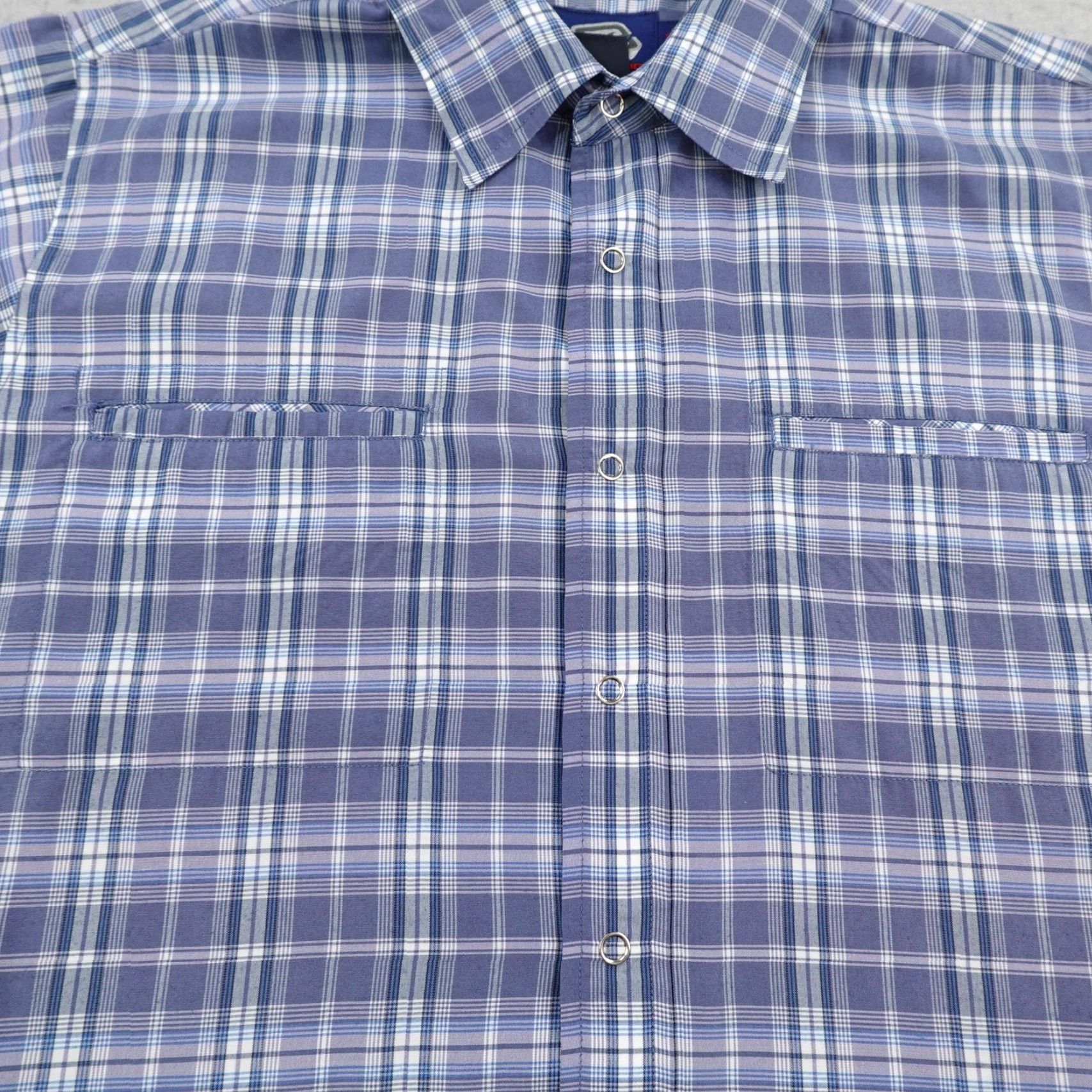 Billabong VINTAGE Billabong Shirt Mens M Blue Plaid Snap Up Button Up Skate Surf Y2K Size US M / EU 48-50 / 2 - 3 Thumbnail
