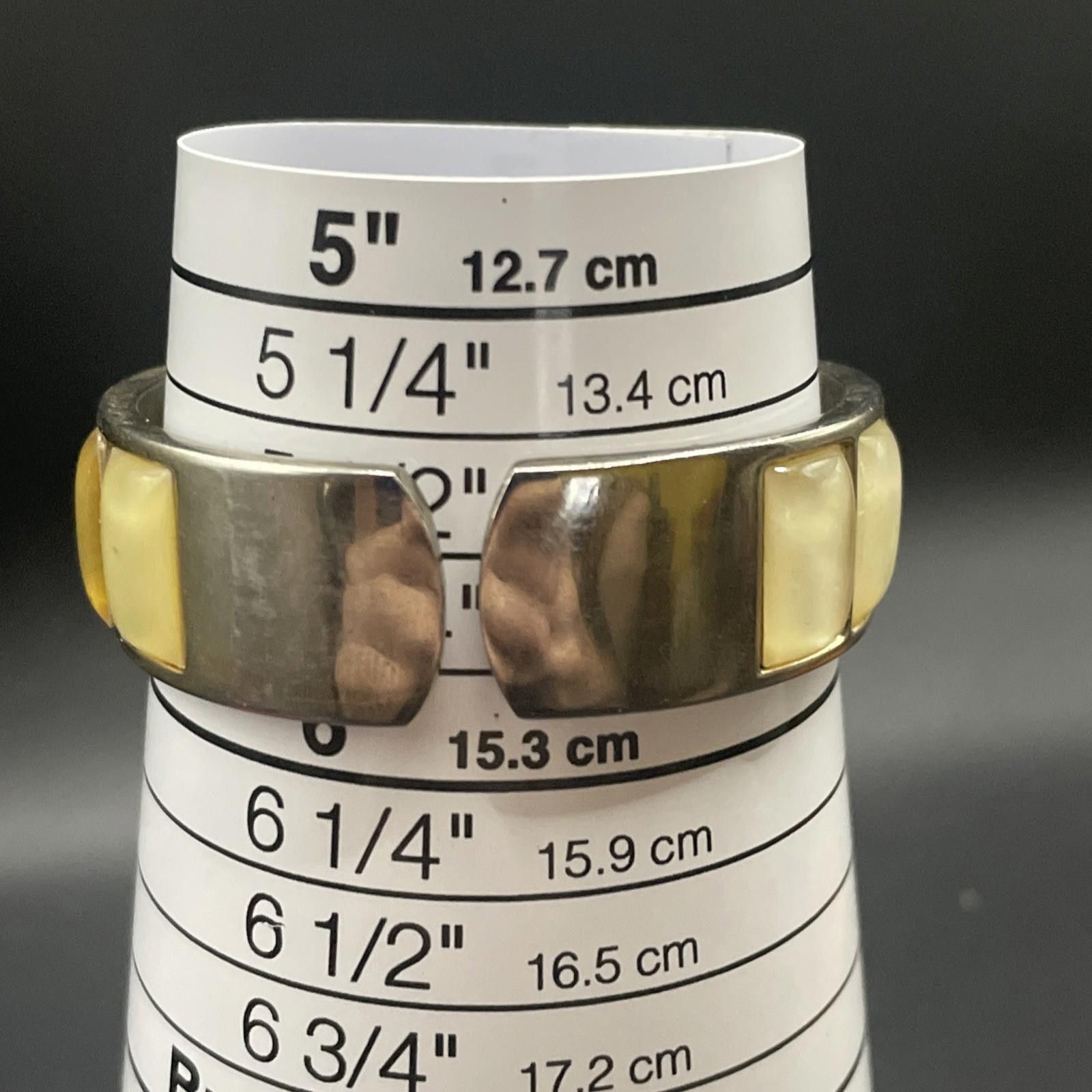 The Unbranded Brand Women's Cuff Band Quartz Watch MOP Dial Gold Accents New Bat Size ONE SIZE - 5 Thumbnail