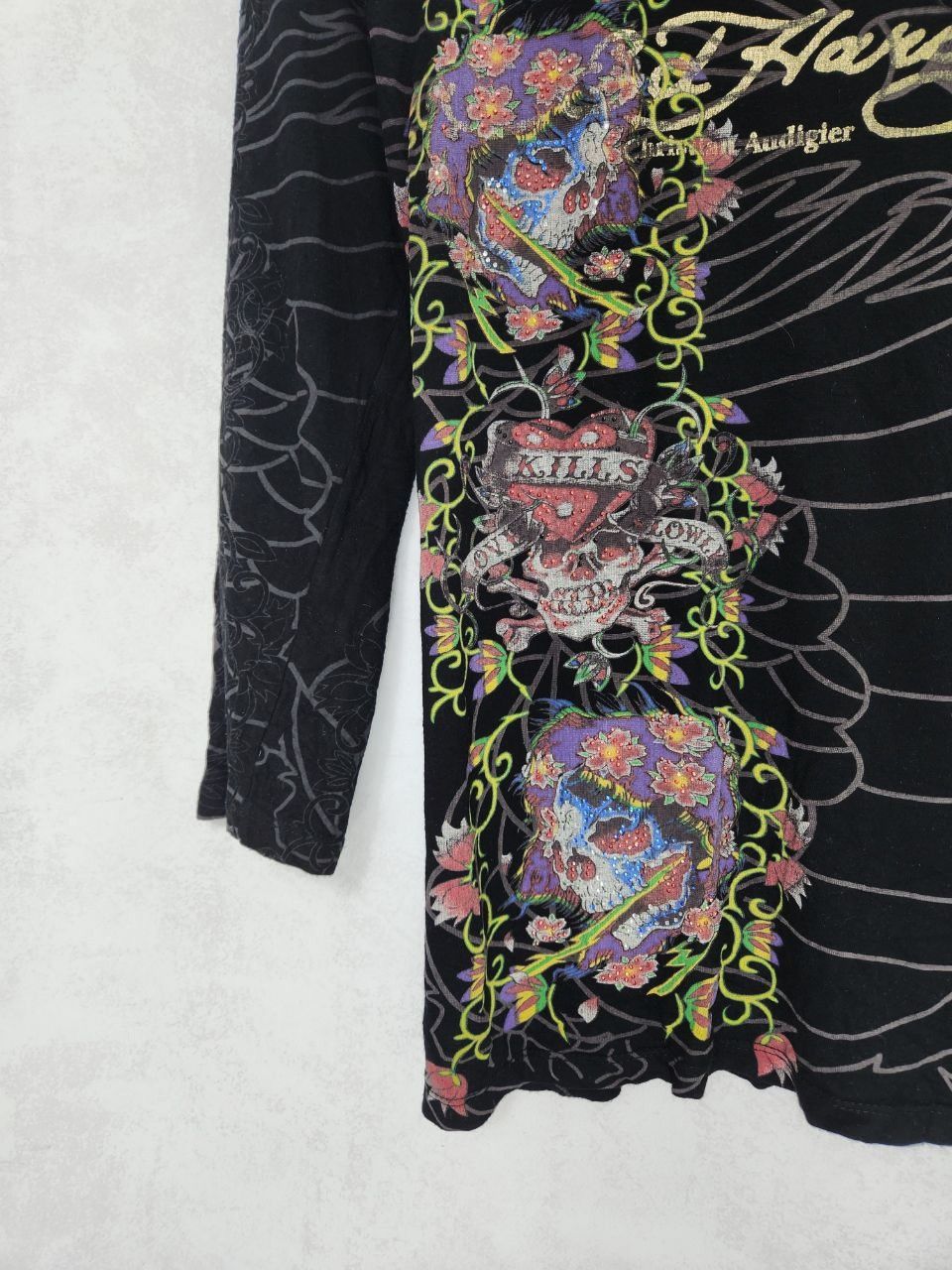 Christian Audigier Ed hardy by Christian Audigier skulls long sleeve shirt Size M / US 6-8 / IT 42-44 - 2 Thumbnail