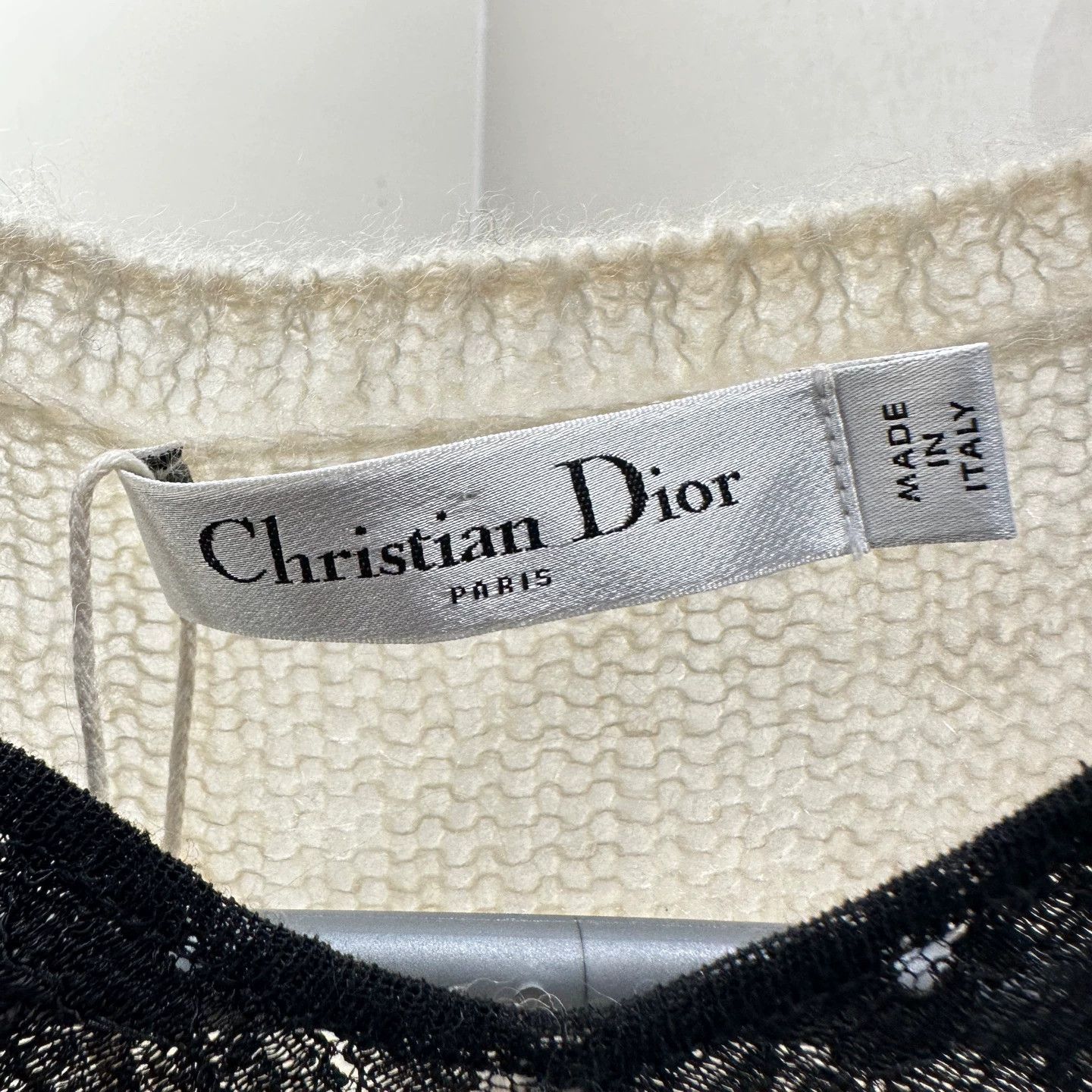 Christian Dior Monsieur Dior apr477 24FW lace-collar alpaca wool sweater 36 Size XS / US 0-2 / IT 36-38 - 3 Thumbnail
