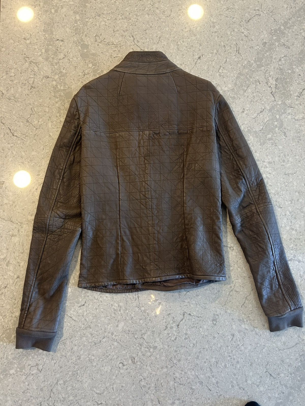 Rick Owens Rick Owens F/W 05 "MOOG" Heavy Lamb Leather Biker Jacket Size US XL / EU 56 / 4 - 6 Thumbnail