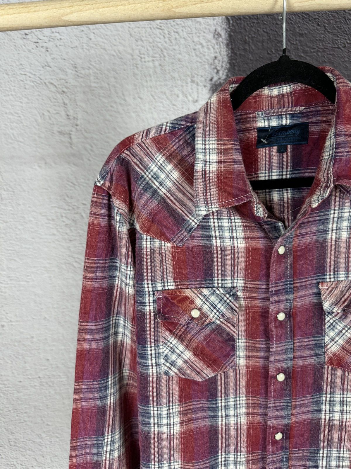 Flannel Gembony Japanese style red flannel vintage checkered shirt Size US L / EU 52-54 / 3 - 3 Thumbnail