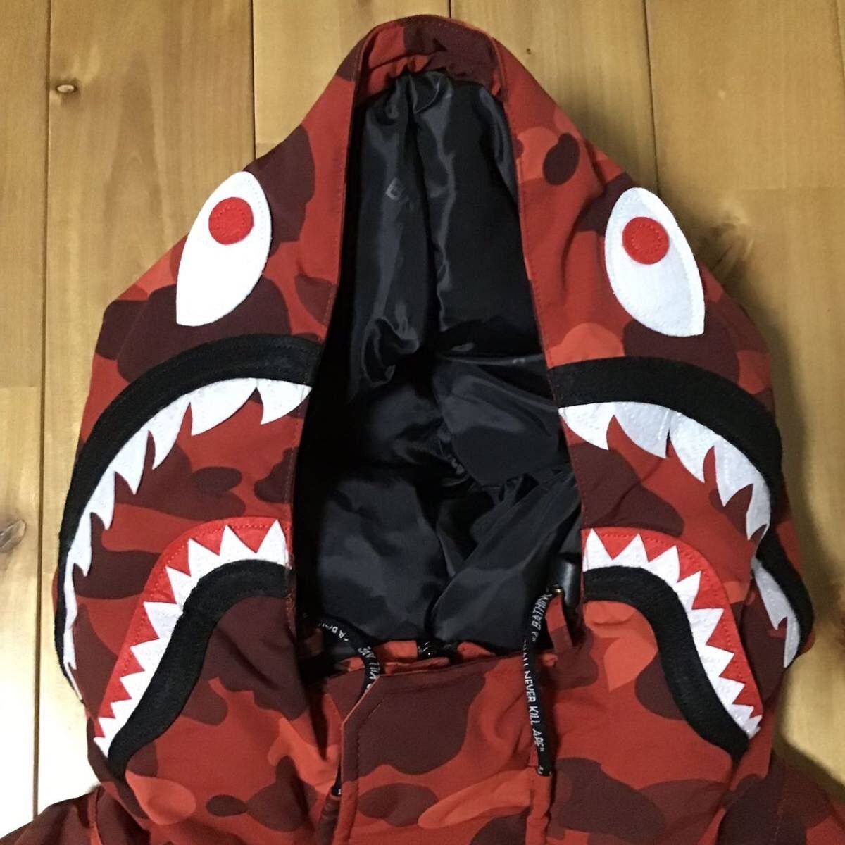 Bape BAPE Shark hoodie snowboard down jacket Red camo APE Size US M / EU 48-50 / 2 - 4 Thumbnail