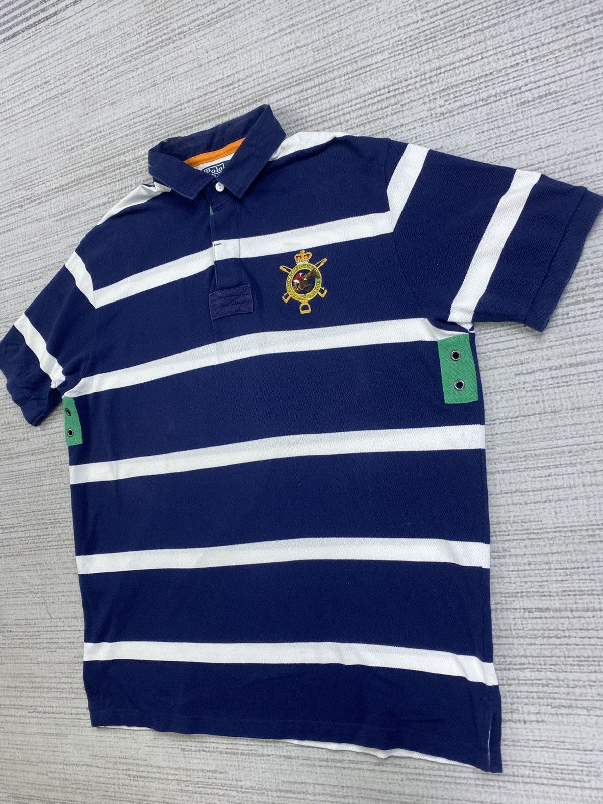 Polo Ralph Lauren × Vintage Vintage Polo Ralph Lauren Embroidery Logo Stripes Polos Size US L / EU 52-54 / 3 - 4 Thumbnail