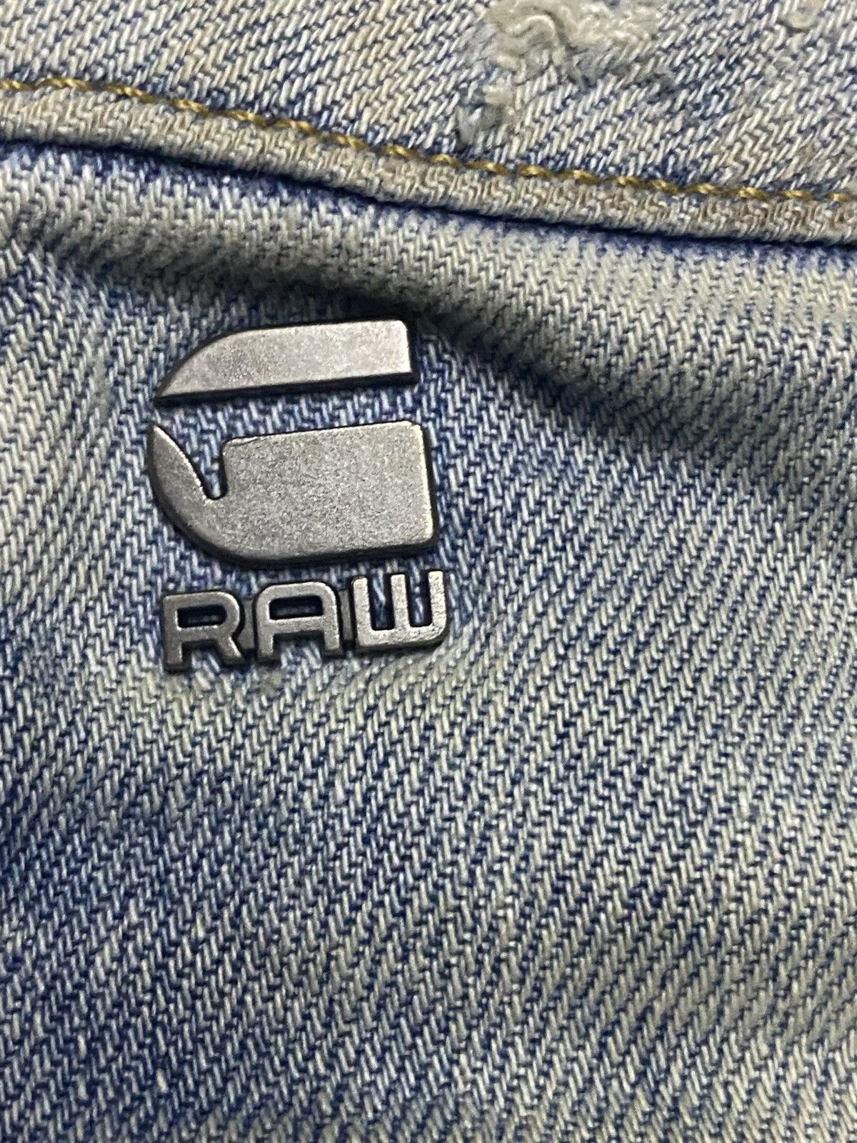 Raw State G Star Raw Multi Pocket Dirty Distressed Skinny Jeans Size US 31 - 15 Thumbnail