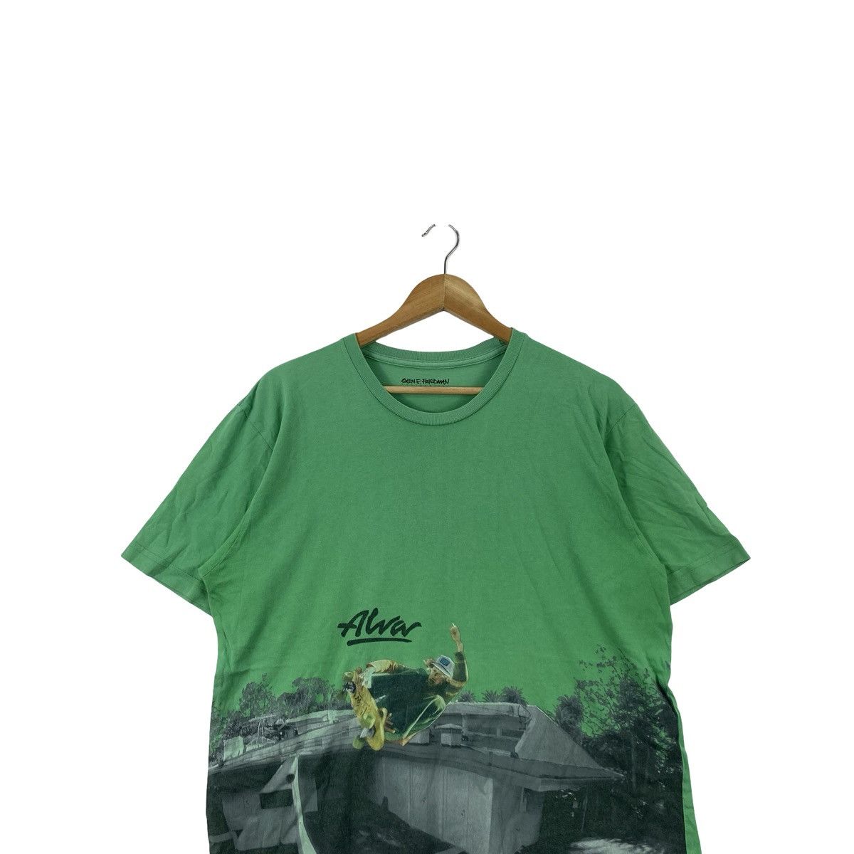 Vintage Vintage ALVAR SKATEBOARD Graphic Skate Park Print Tee Size US L / EU 52-54 / 3 - 2 Thumbnail