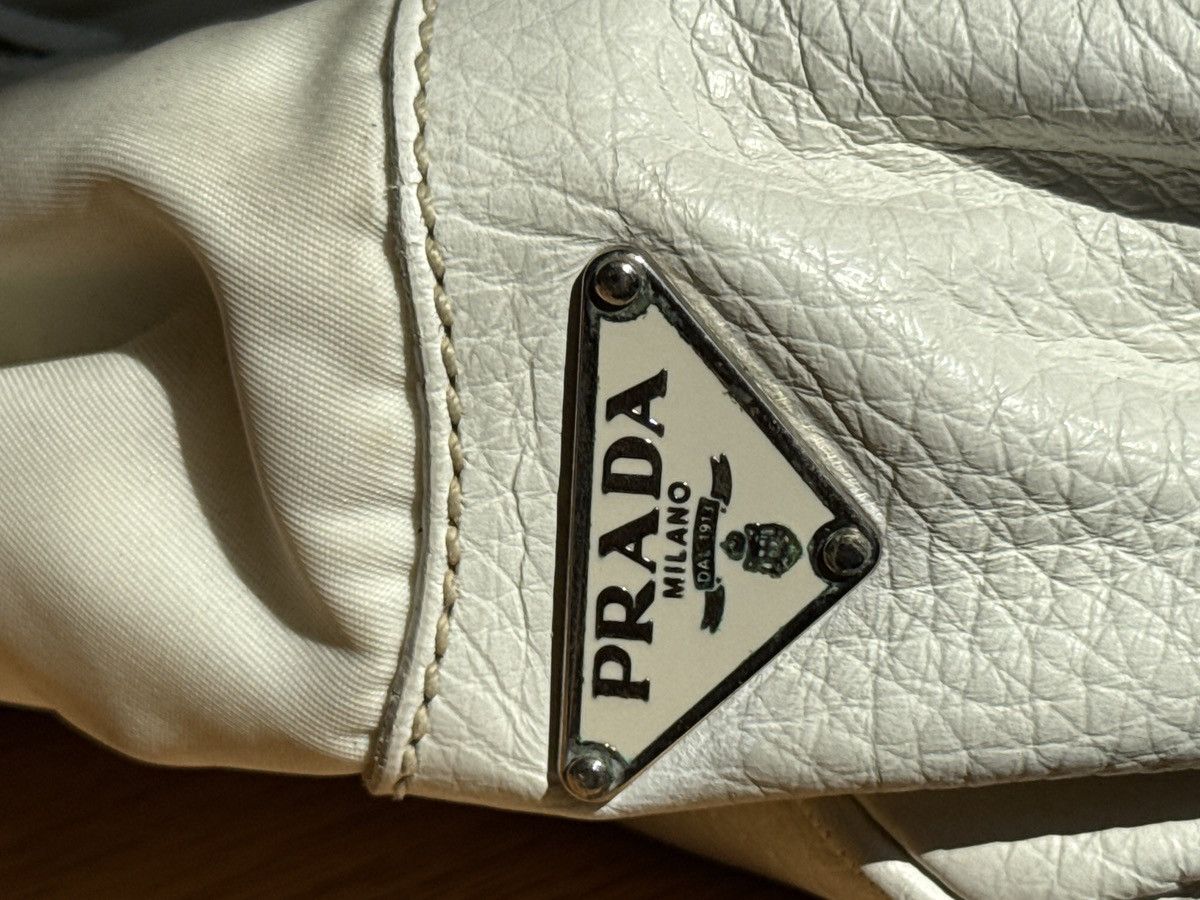 Prada RARE Prada white nylon shoulder bag cream Size ONE SIZE - 7 Thumbnail