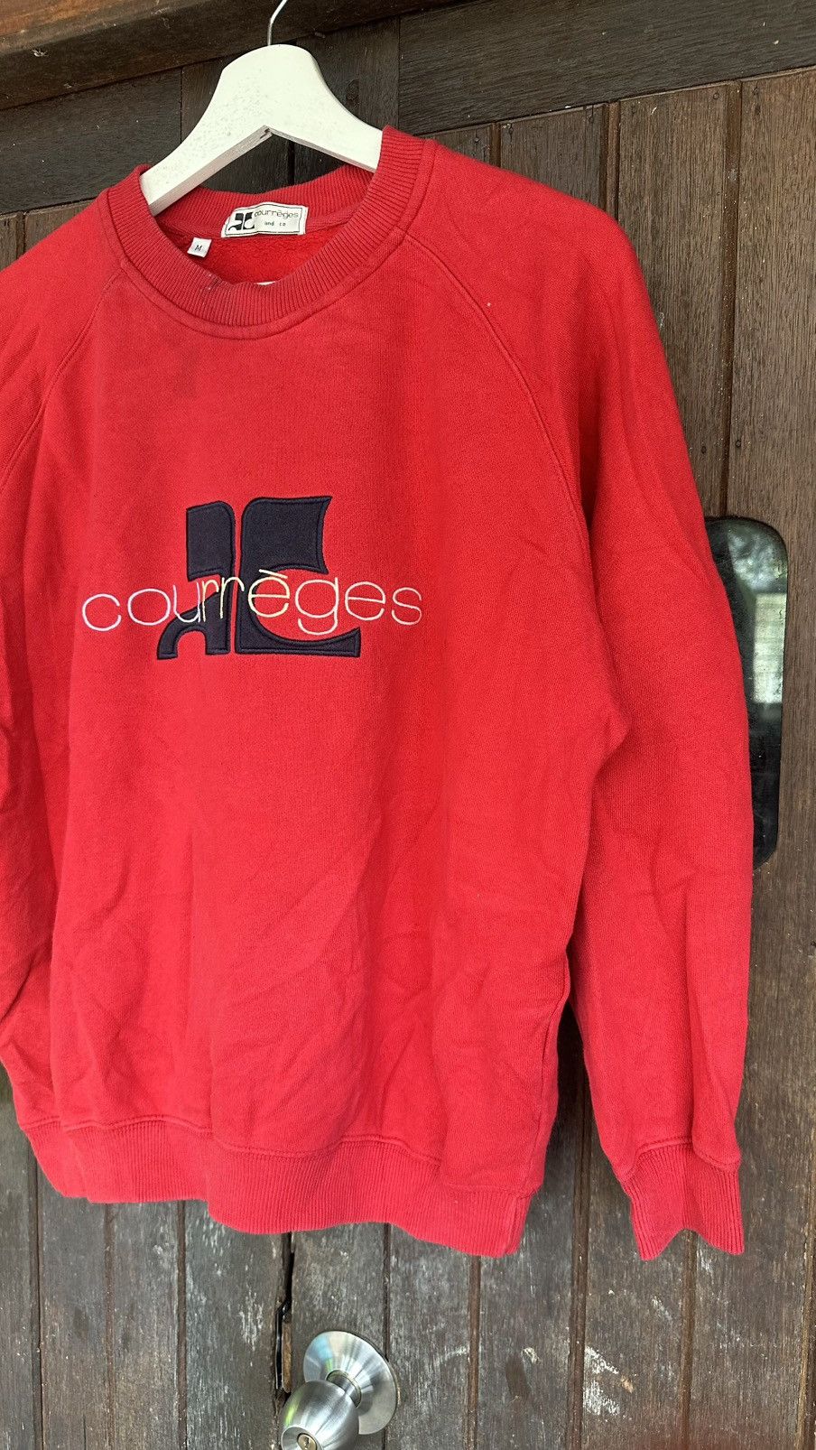 Courreges Courreges crewneck big logo Size US M / EU 48-50 / 2 - 2 Thumbnail