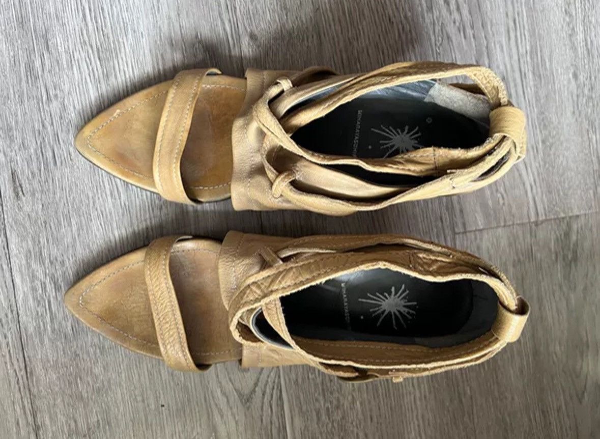 Japanese Brand × Maison MIHARA YASUHIRO mihara yasuhiro distressed leather strap sandals Size US 6 / IT 36 - 8 Thumbnail