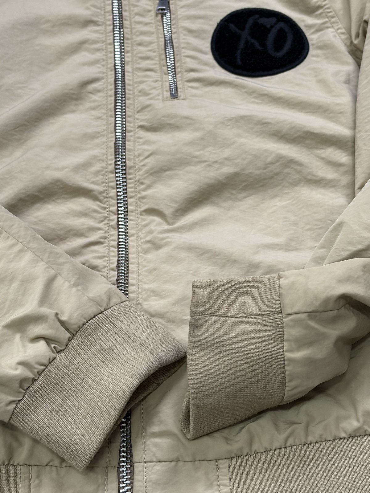 H&M The Weeknd H&M XO Bomber Jacket Khaki Beige Big Logo Size XS Size US XS / EU 42 / 0 - 8 Thumbnail