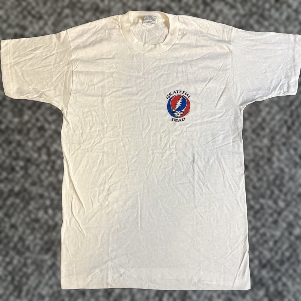 Liquid Blue VINTAGE Grateful Dead Steal Your Face T Shirt XL Liquid Blue Mens 90s Rock Band Graphic Print Short Sleeve Crew Neck Blue Shirt Size US XL / EU 56 / 4 - 1 Thumbnail