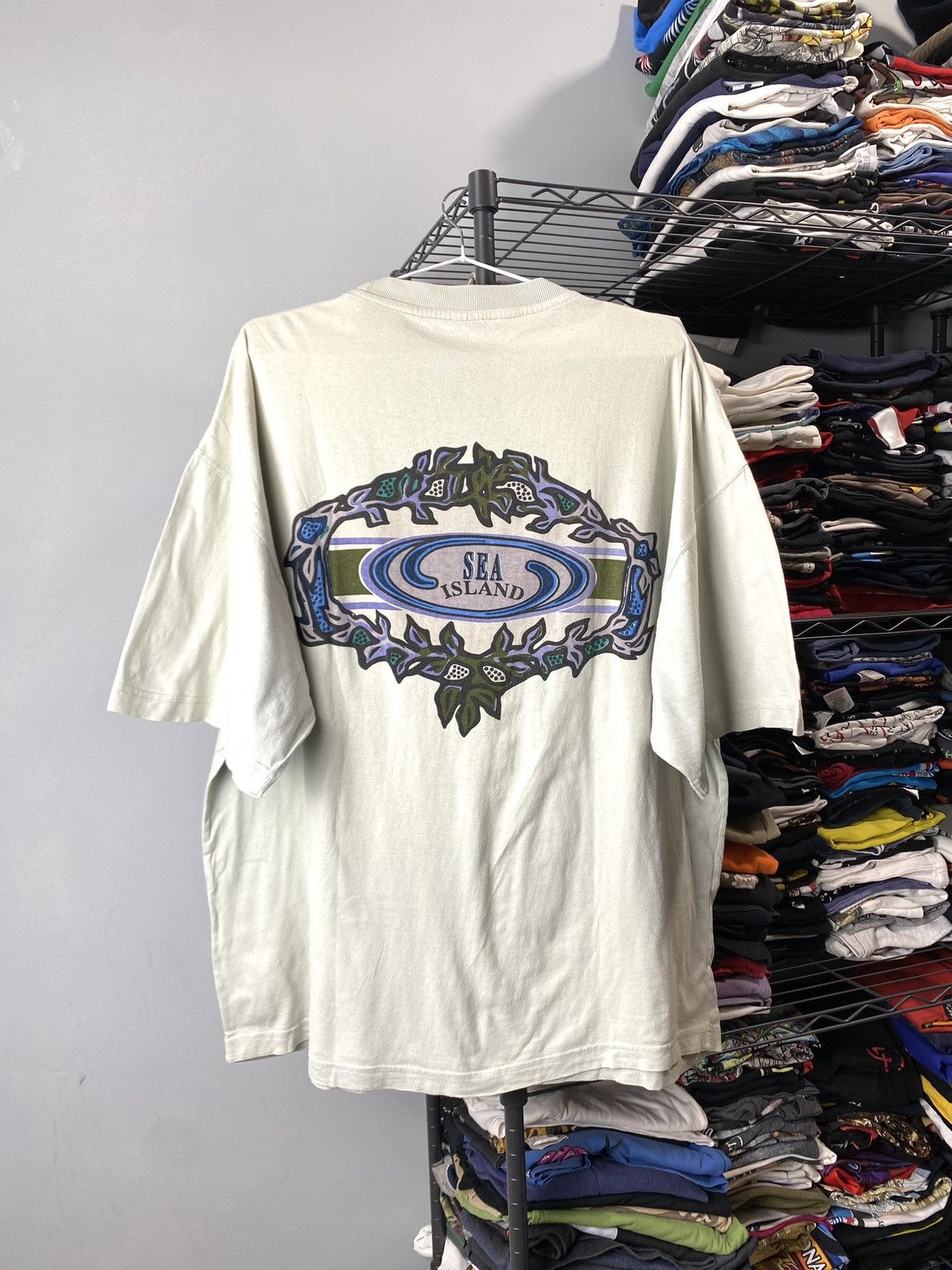 Vintage 80-90’s Rare! Vintage Sea Island T Shirt Surf Style Stussy Size US XL / EU 56 / 4 - 1 Thumbnail
