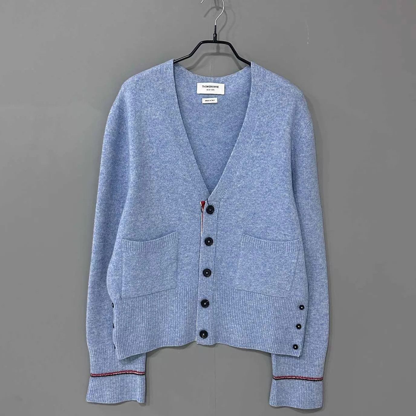 TB Mist Blue Wool Cardigan Size 2 New