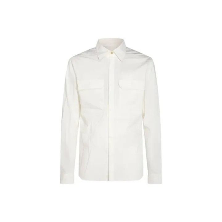 Rick Owens Rick Owens Classic White Long Sleeve Shirt -2508 Size US M / EU 48-50 / 2 - 1 Thumbnail