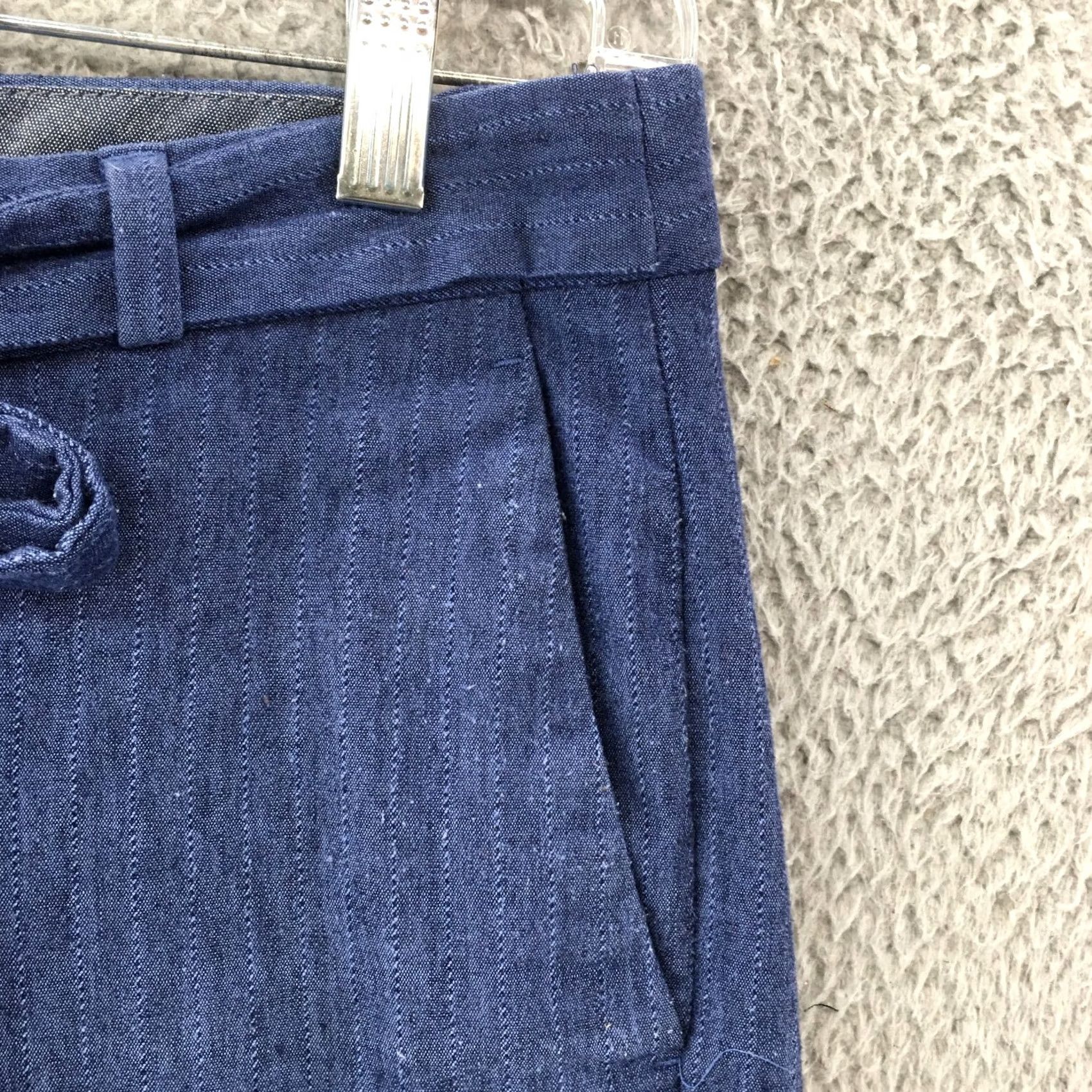 Banana Republic Banana Republic Avery Paperbag Trouser Pants Womens 0P Blue Mid Rise Zip Fly Pants Boys? Size 25" / US 0 / IT 36 - 3 Thumbnail