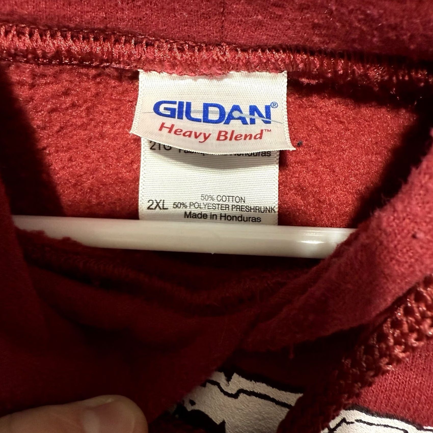 Gildan Gildan Men’s Sweatshirt Pullover Hooded 2XL Red Maroon Sports Logo Tallahassee Bowden - Vintage No Size US XXL / EU 58 / 5 - 5 Thumbnail