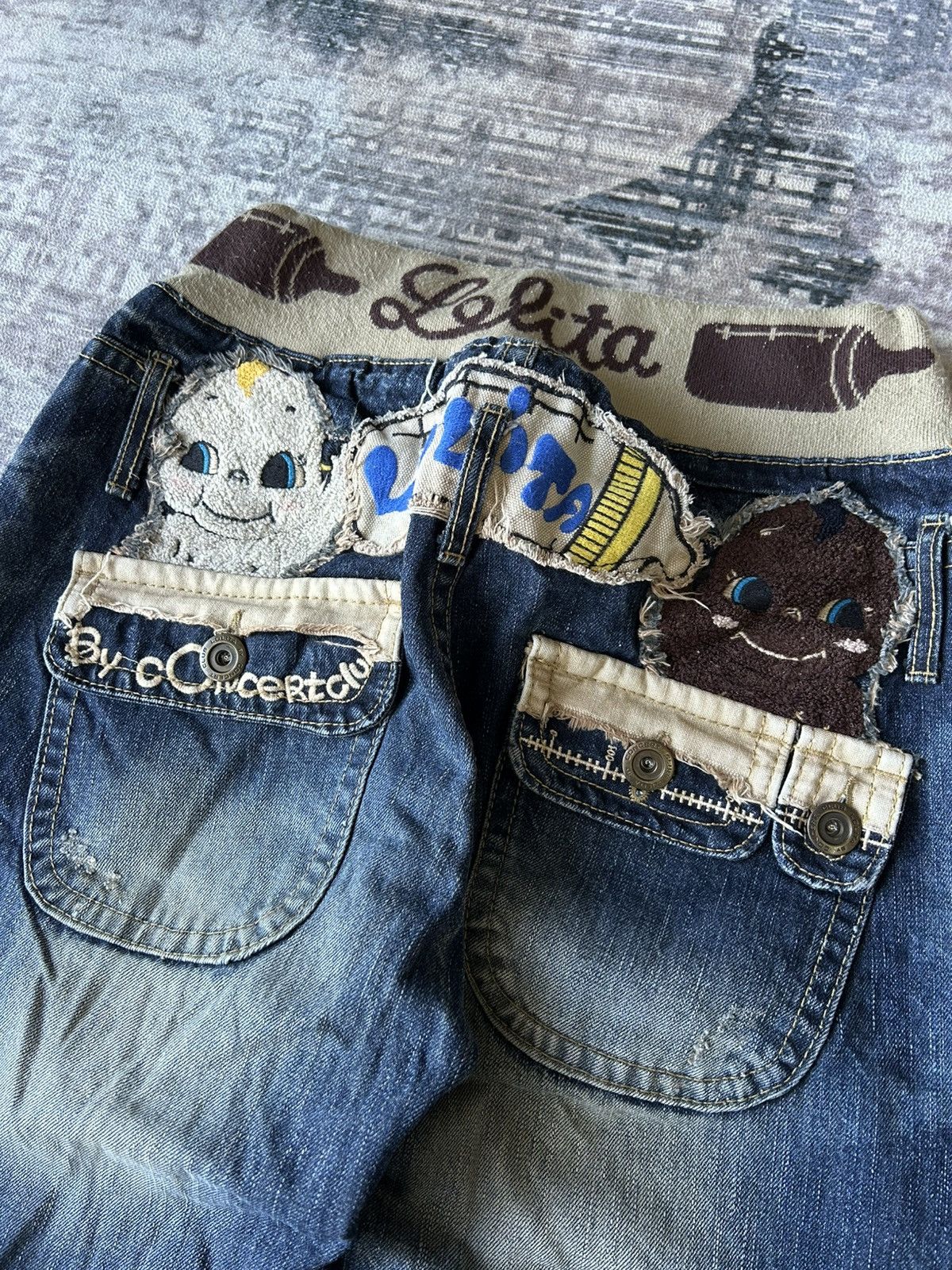 If Six Was Nine Lolita Cute Baby Jeans Size US 27 - 4 Thumbnail