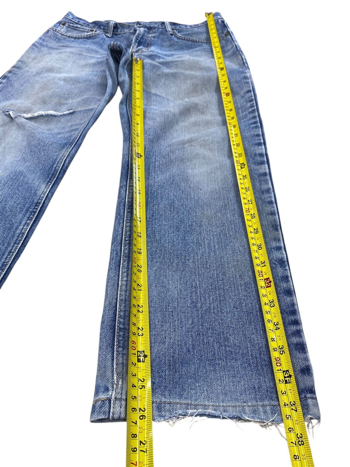 Edwin Edwin Faded Wash Ripped Style Loose Jeans Size US 32 / EU 48 - 11 Thumbnail