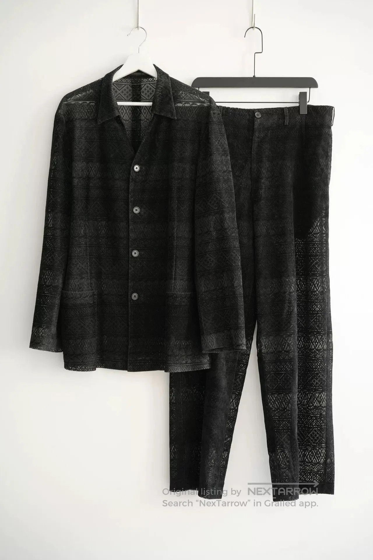 Yohji Yamamoto yohji yamamoto lace velvet suit set. Size US S / EU 44-46 / 1 - 1 Thumbnail