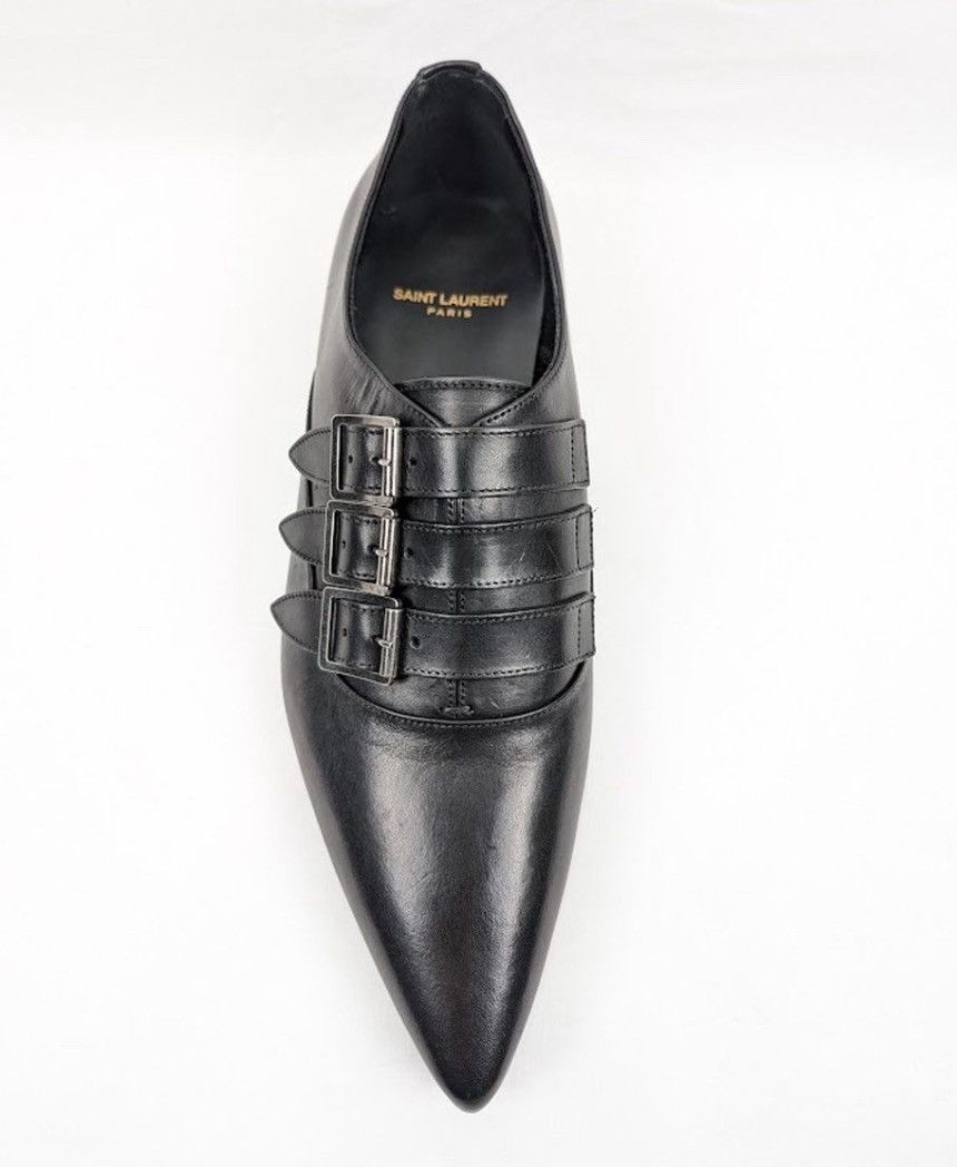 Saint Laurent Paris oc11z10524 Monkstraps in Leather in Black Size US 11 / EU 44 - 4 Thumbnail