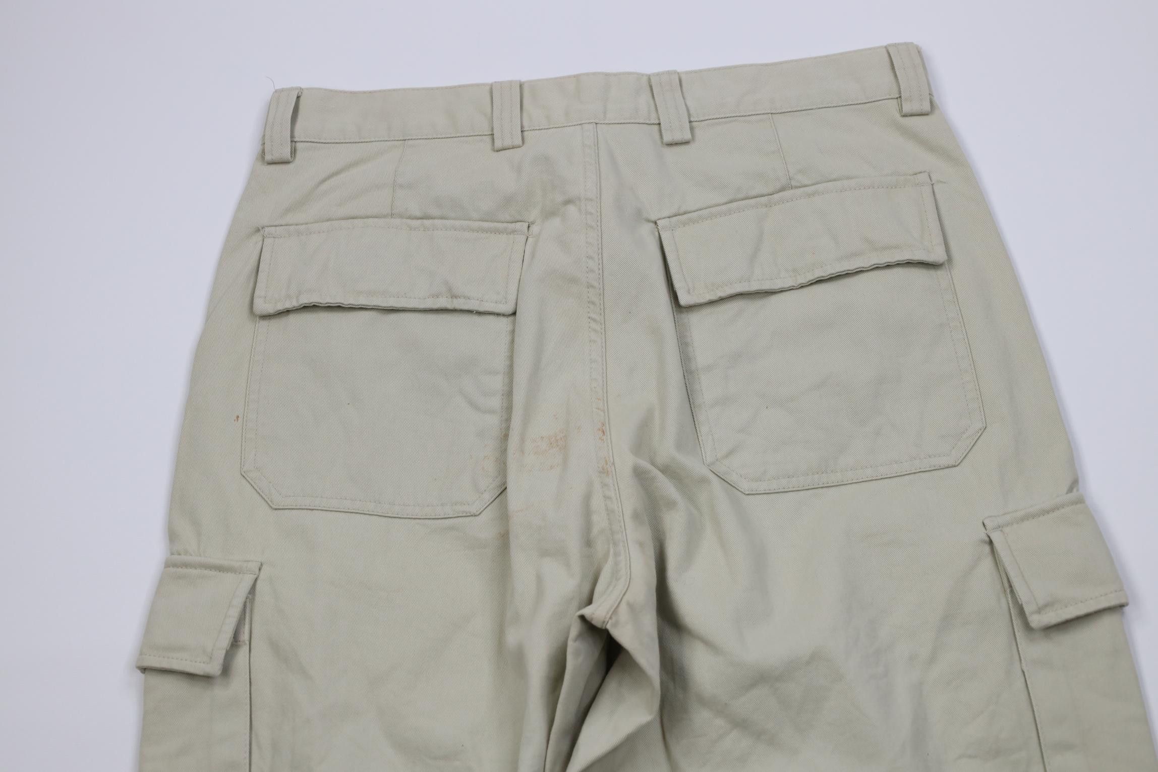 Gap Vintage 90s Y2K Gap Baggy Wide Leg Cargo Pants Stone Cotton Size US 32 / EU 48 - 10 Thumbnail