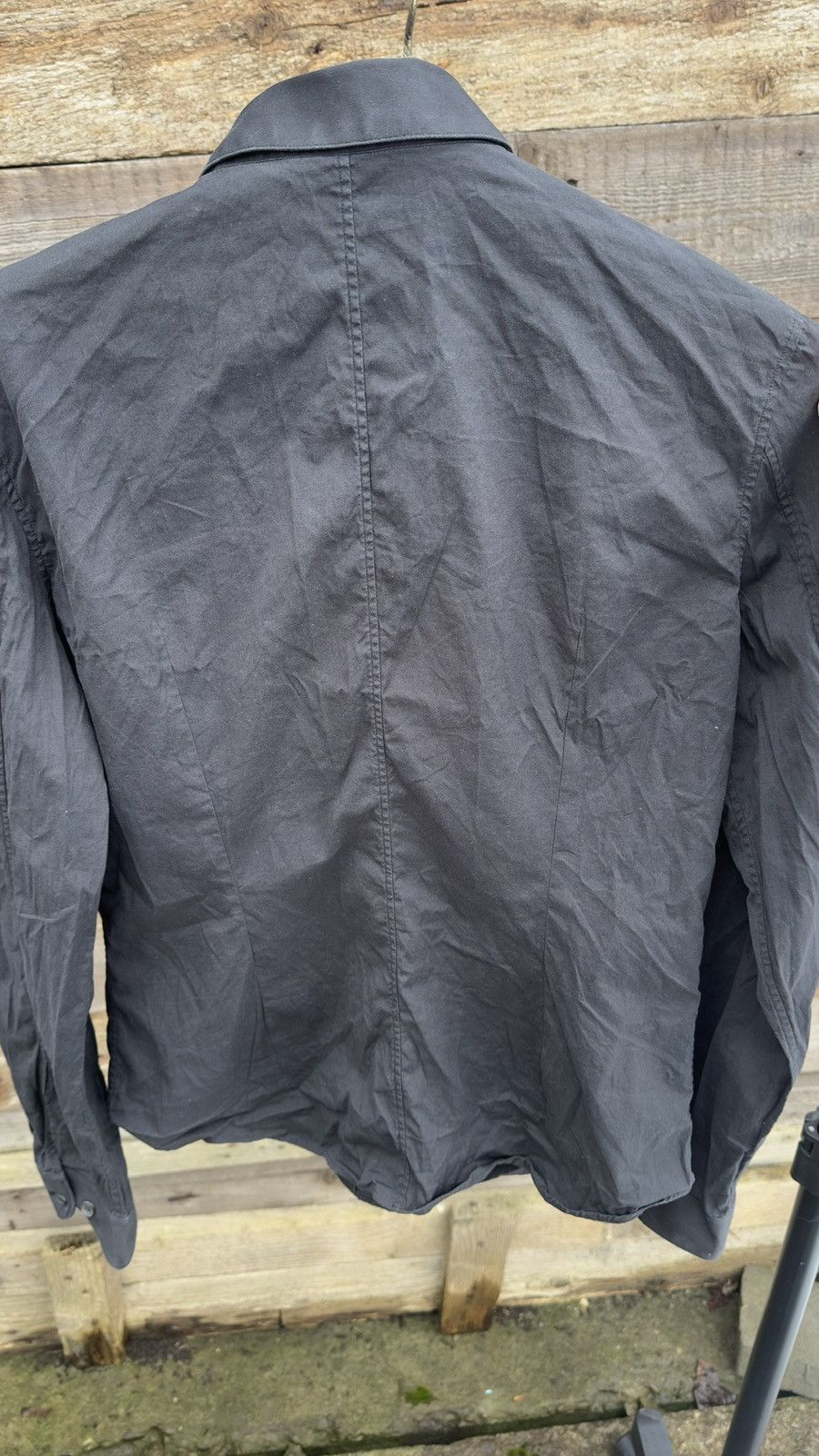 Helmut Lang 2003 Helmut Lang Fishtail Slim Shirt Bondage Strap Vintage Size US S / EU 44-46 / 1 - 6 Thumbnail