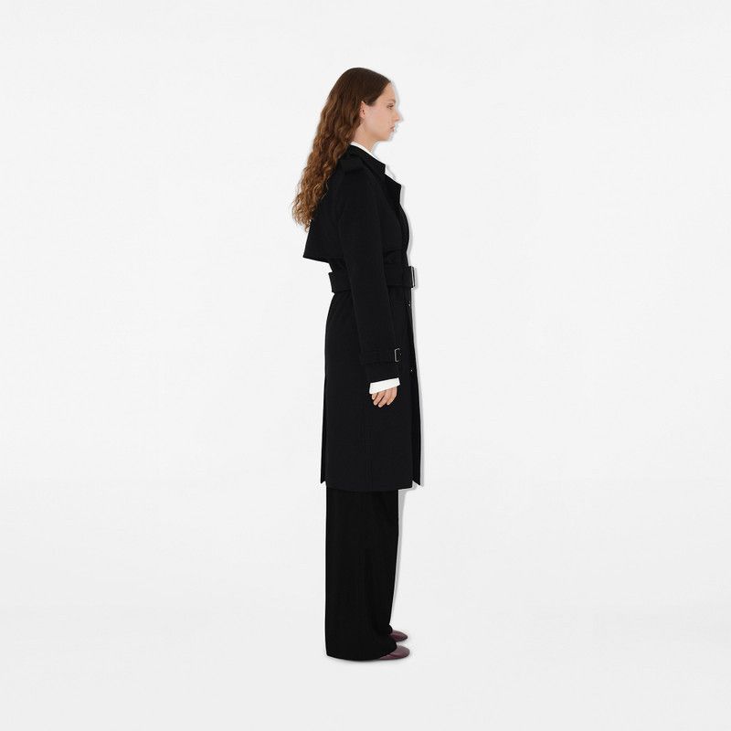Burberry o1w1db10326 Cashmere Wrap Coat in Black Size M / US 6-8 / IT 42-44 - 3 Thumbnail
