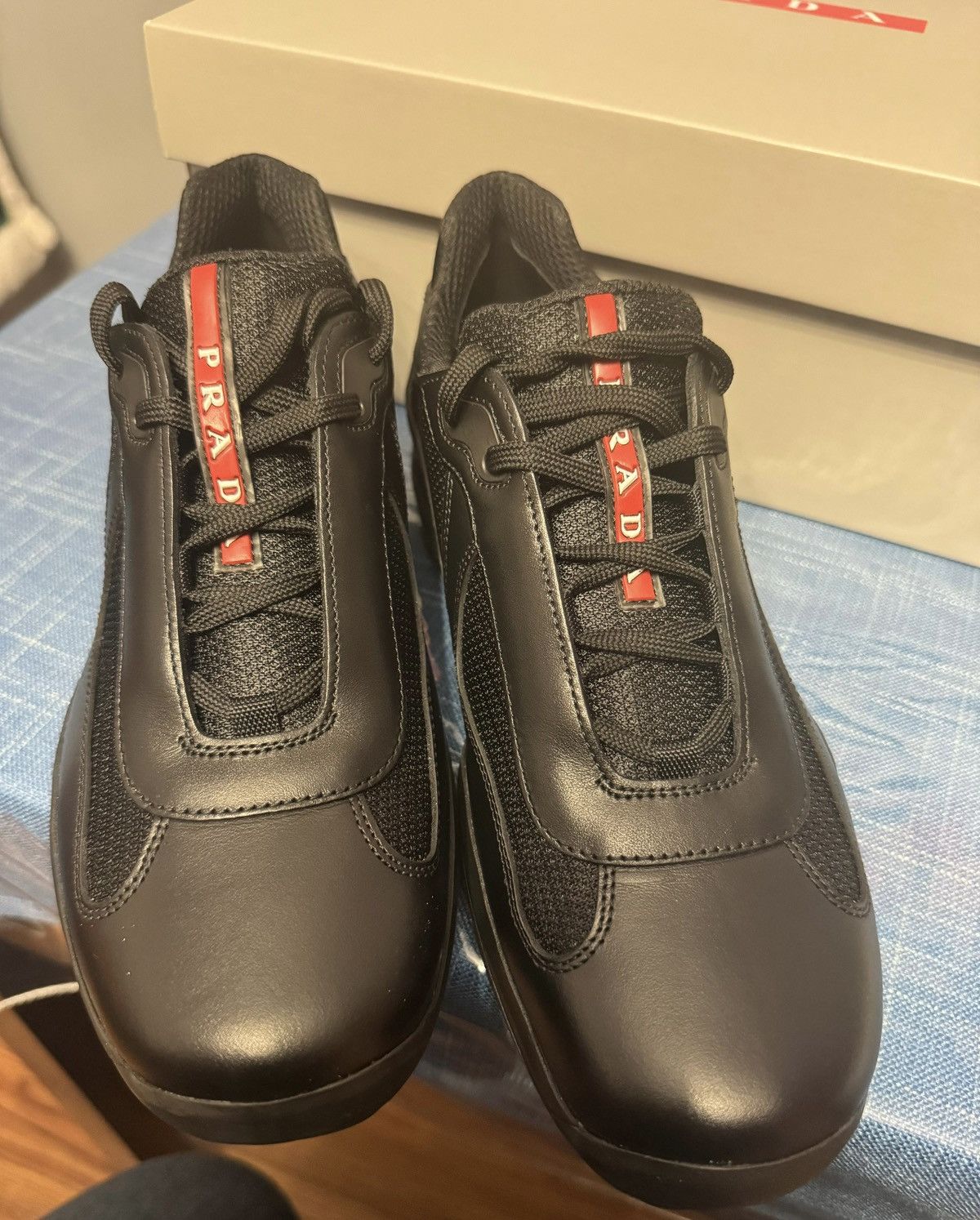 Prada Prada american cup sneakers black prada sz 6 Size US 6 / EU 39 - 8 Thumbnail