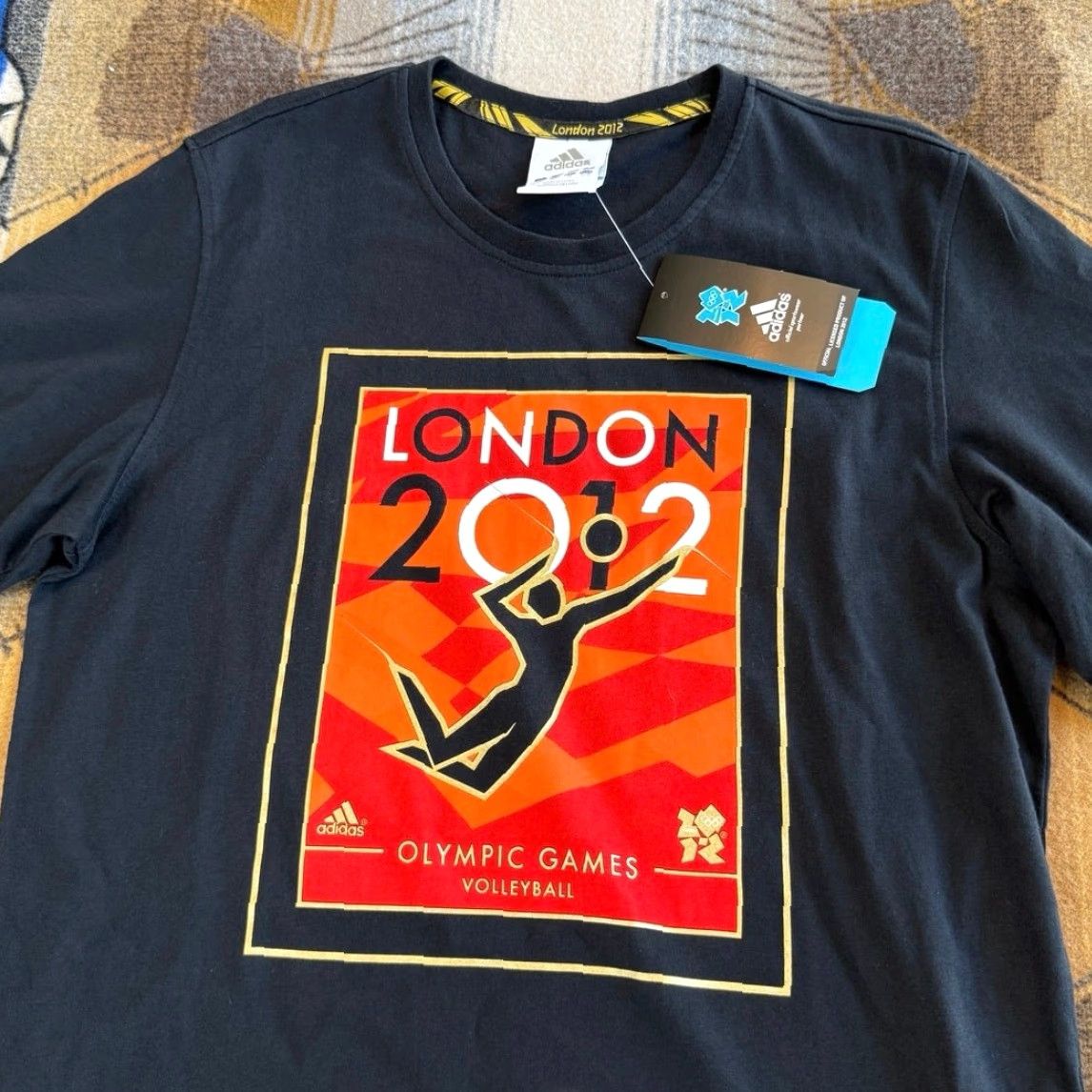 Adidas Adidas T-Shirt Adult London 2012 Olympic Games Volleyball NWT Size Small Size US S / EU 44-46 / 1 - 5 Thumbnail