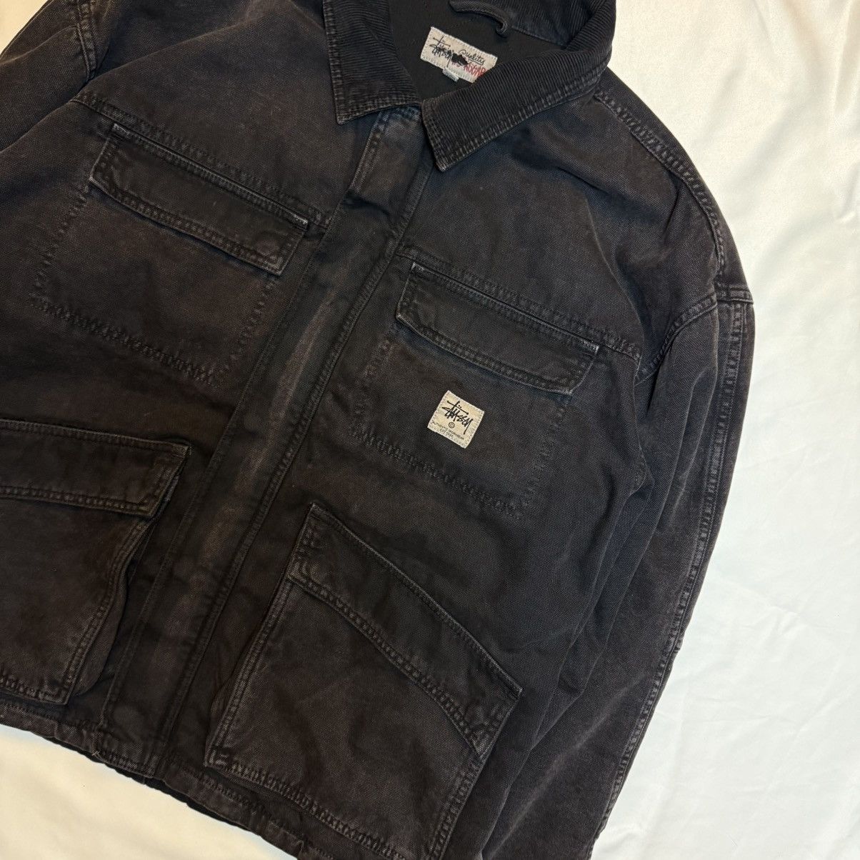 Stussy Stussy Canvas Jacket Black Size US XL / EU 56 / 4 - 3 Thumbnail