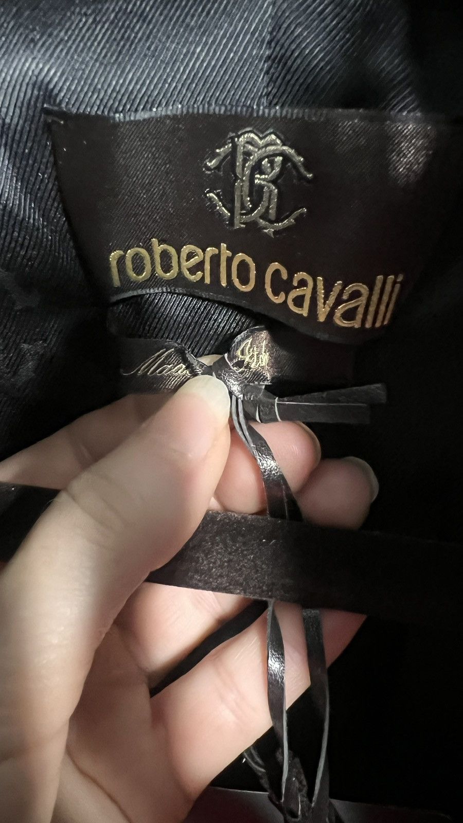 Roberto Cavalli NWT Robert Cavalli Black Custom Made Jacket Size M / US 6-8 / IT 42-44 - 5 Thumbnail