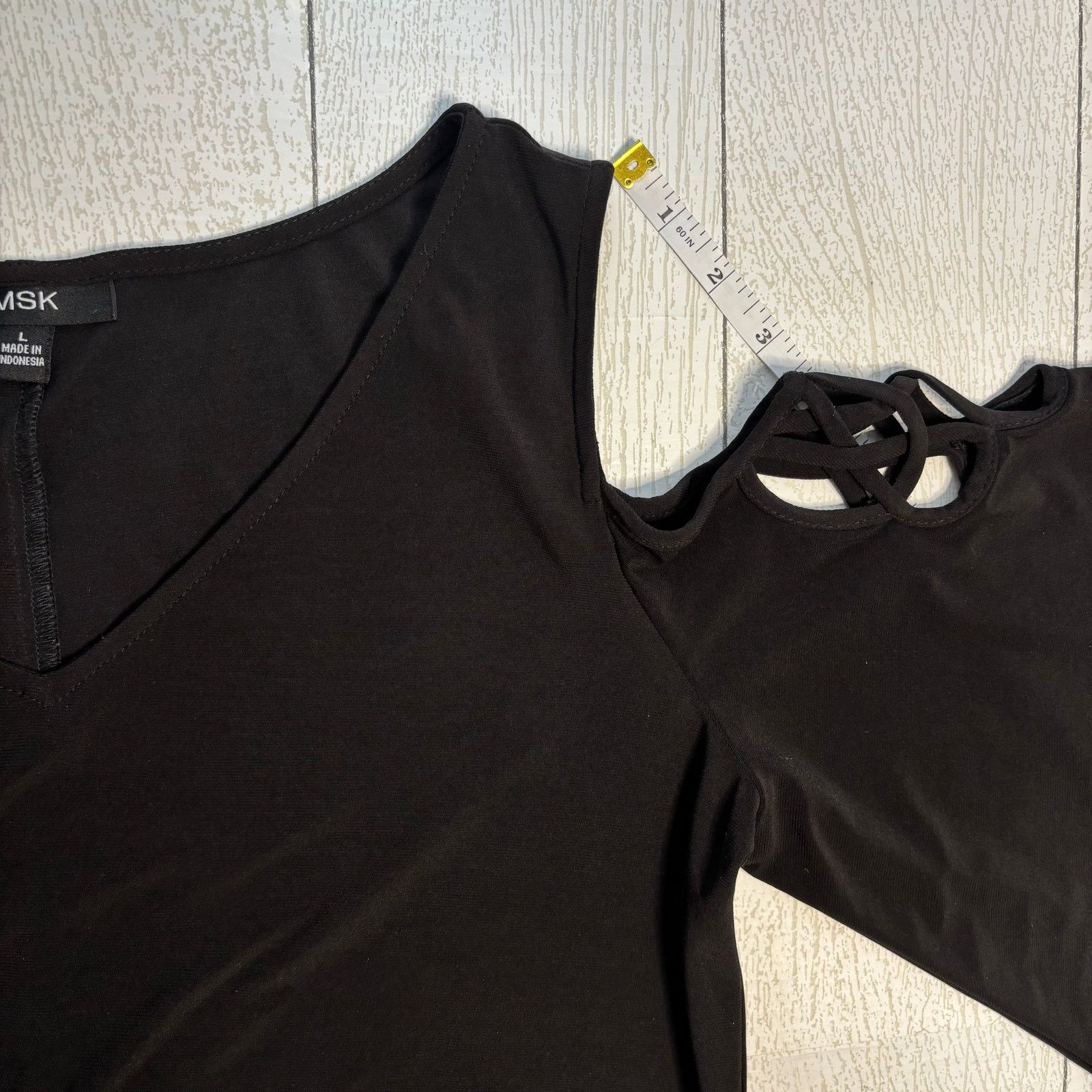 Other MSK Black Cold Shoulder Cocktail Dress Size Large Size L / US 10 / IT 46 - 10 Thumbnail
