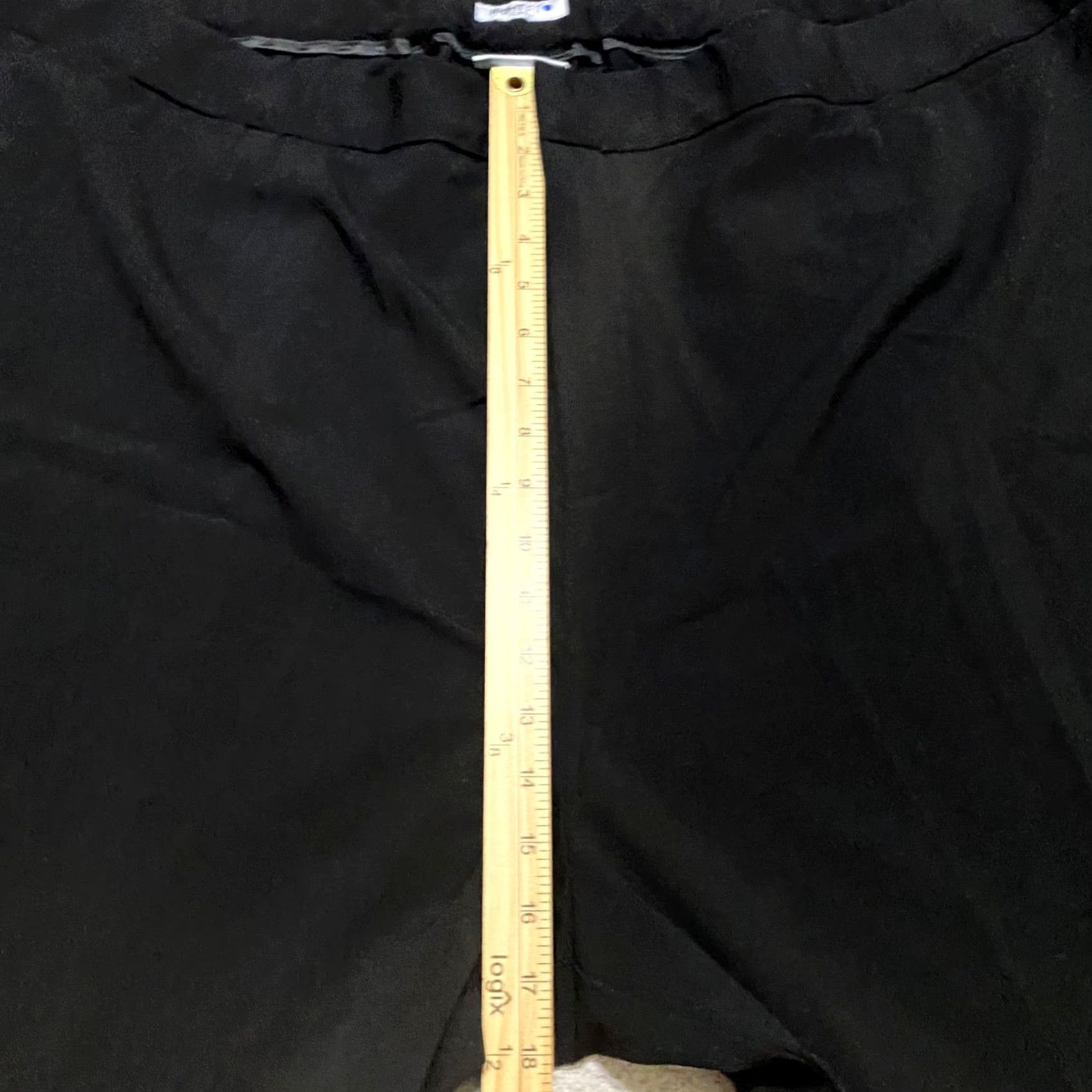 Vintage Catherines Pants 32W Plus Black Straight High Rise Dress Pants Womens Regular Size 32W Black Front Pockets NWT Size 24" / US 00 / IT 34 - 6 Thumbnail