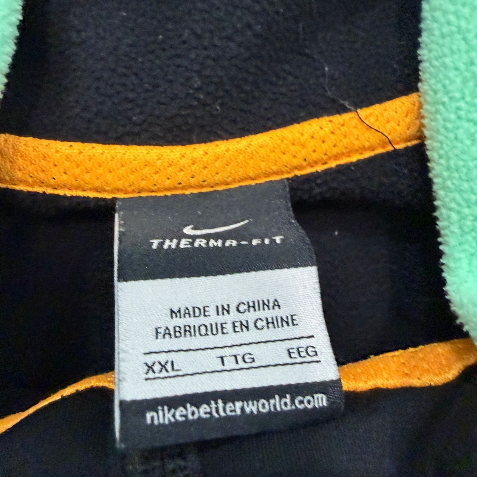 Nike Nike Kobe Bryant Mamba Hoodie Mens 2XL Black Teal Full Zip Size US XXL / EU 58 / 5 - 4 Thumbnail