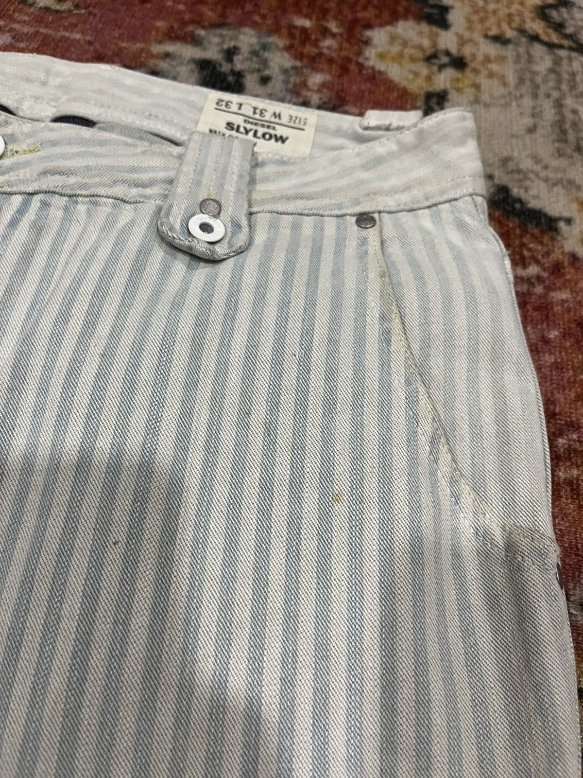 Diesel Slylow striped denim Size US 31 - 5 Thumbnail