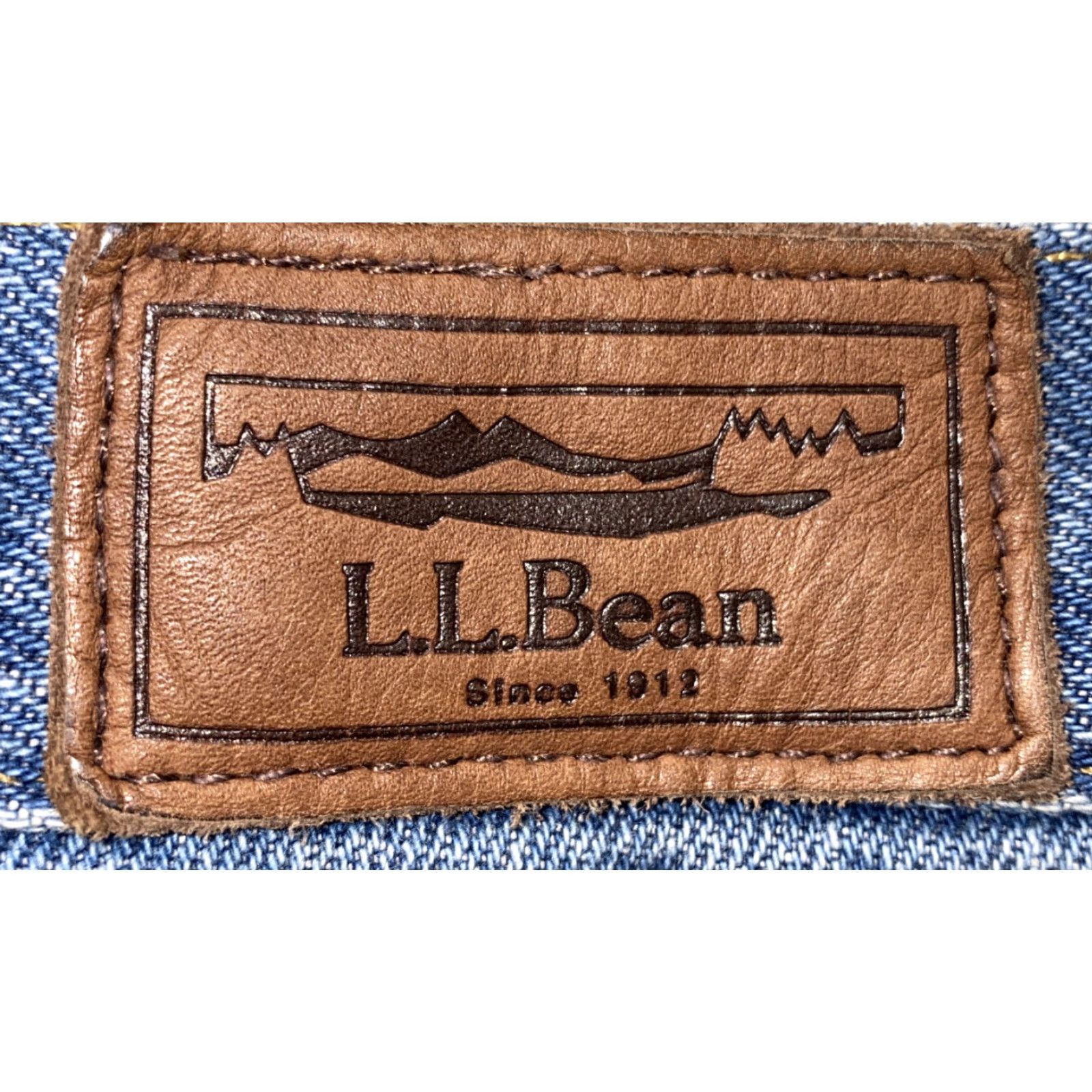 Vintage LL Bean Jeans Mens 40 x 30 Denim Blue Plaid Lined Regular Cotton Mens Size US 40 / EU 56 - 5 Thumbnail